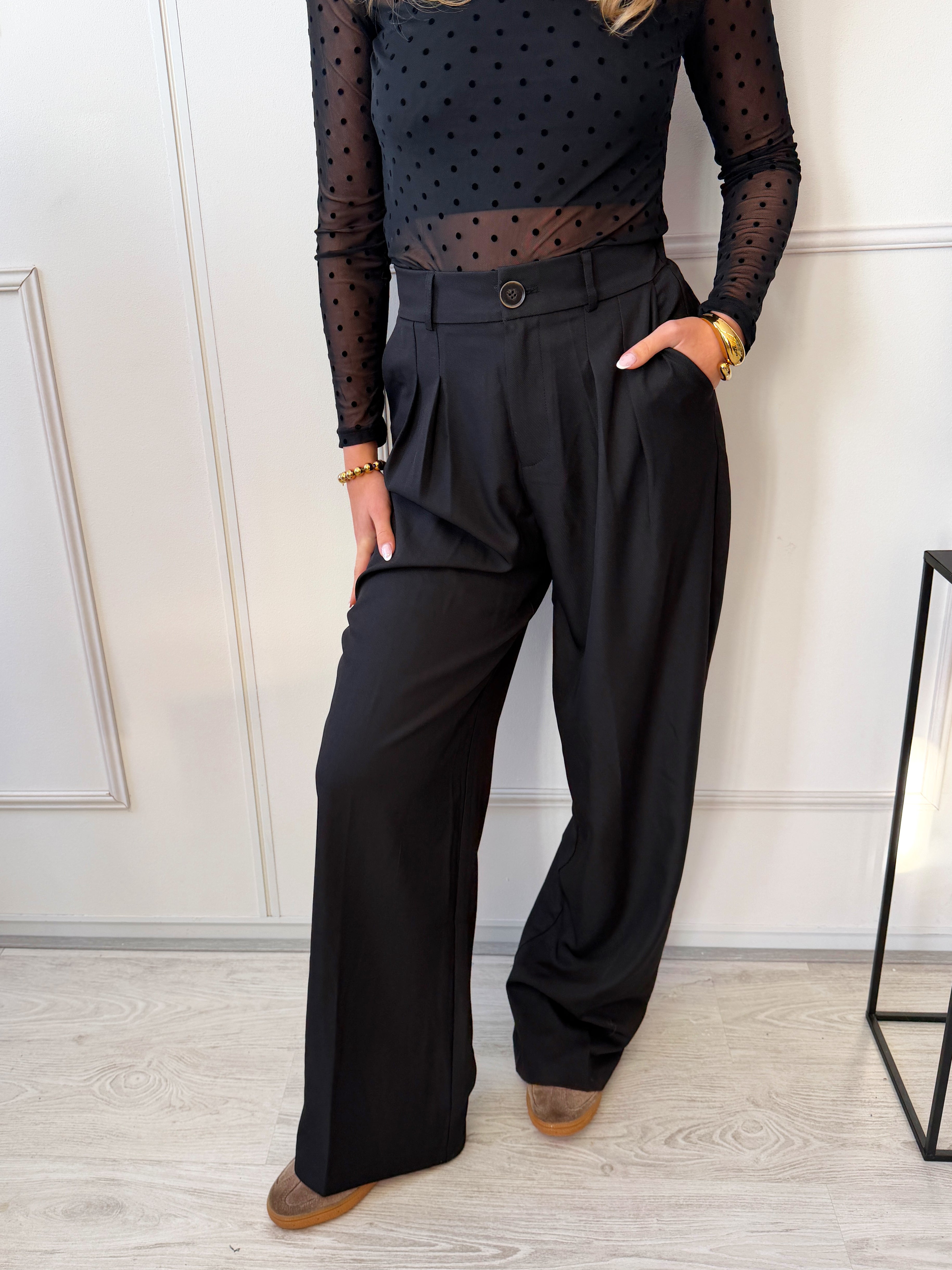 Oversized Boxy Pantalon | Zwart