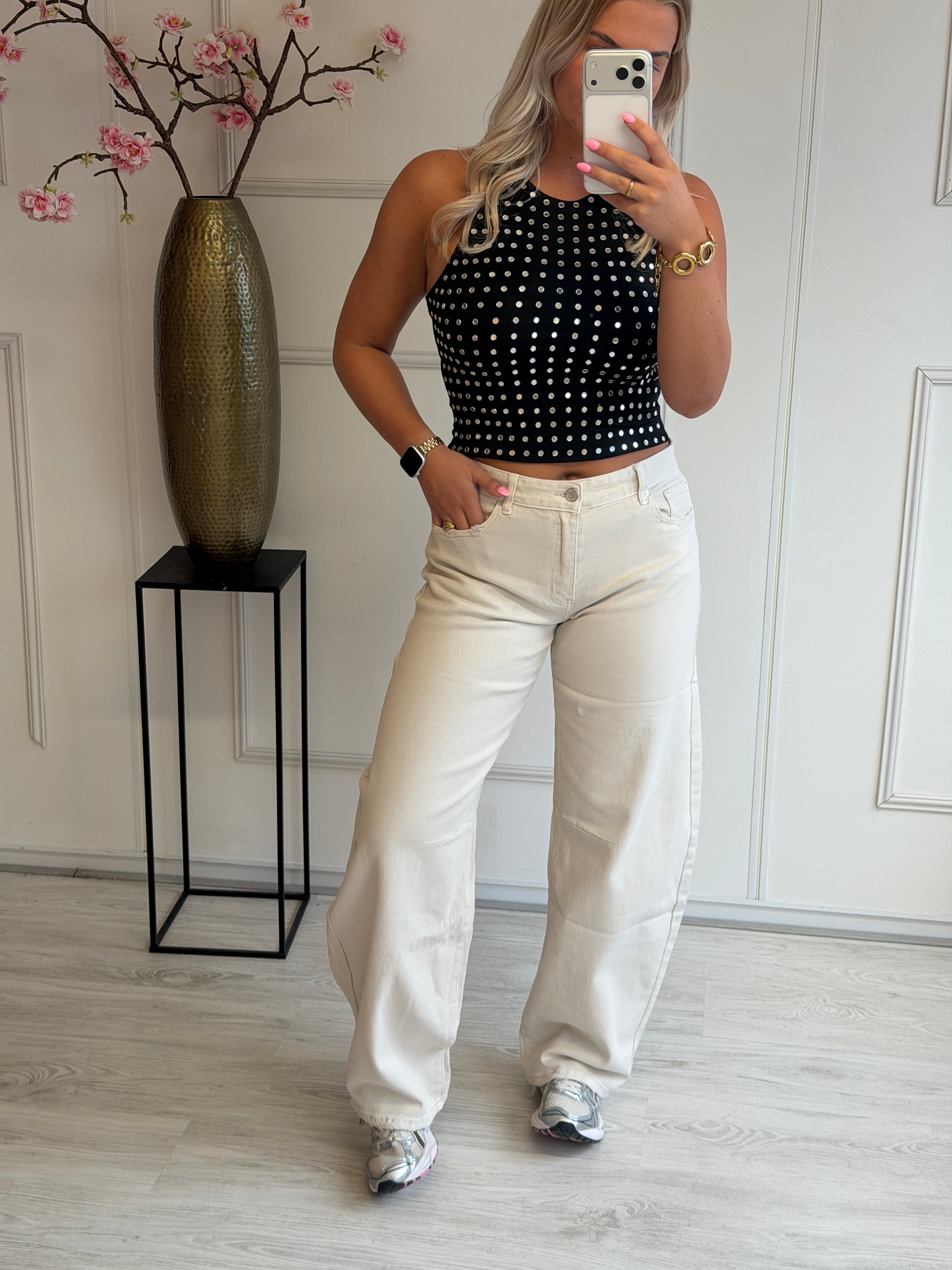 Barrel Queen Broek | Beige