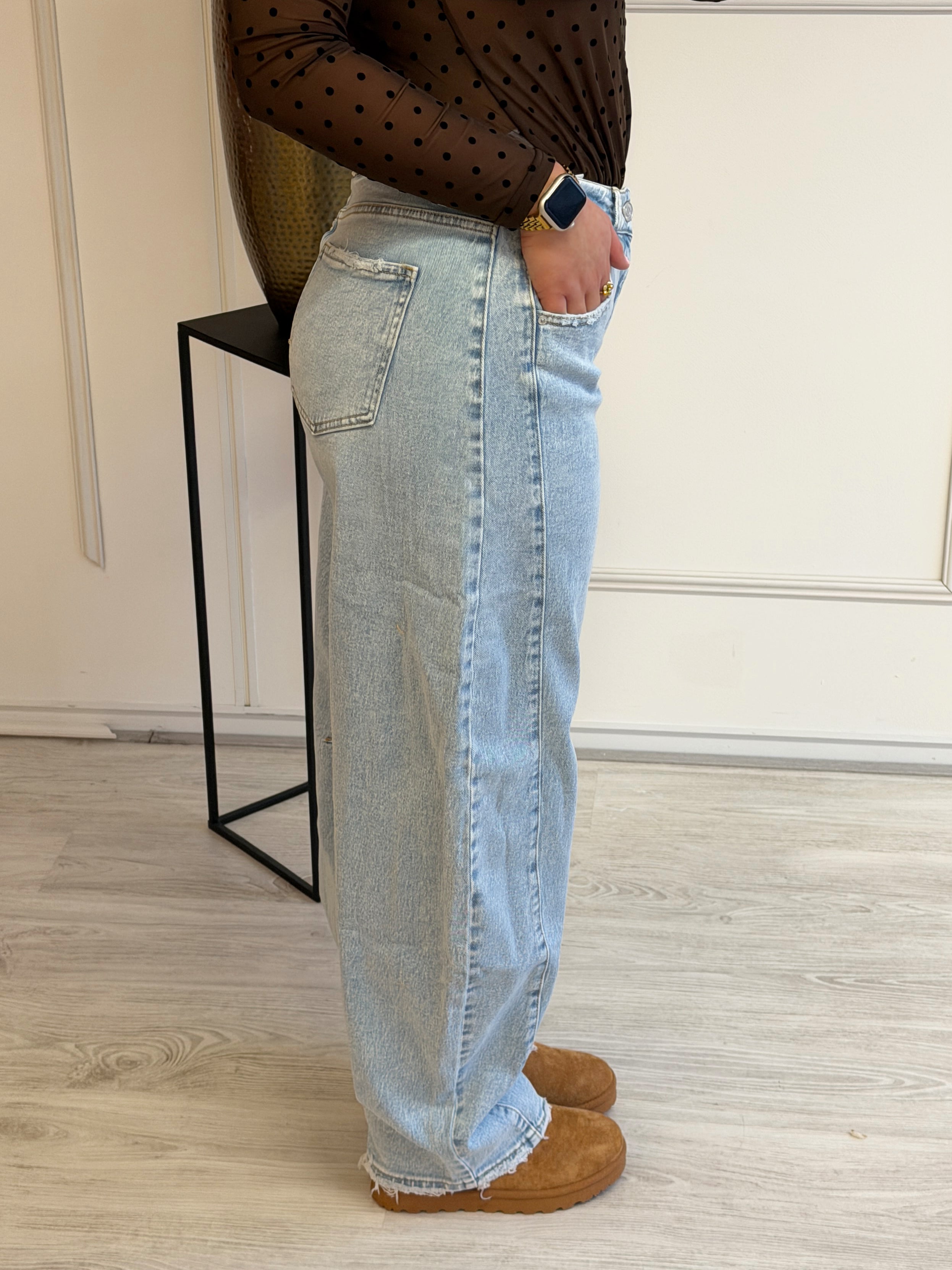 Barrel Queen Broek | Blauw