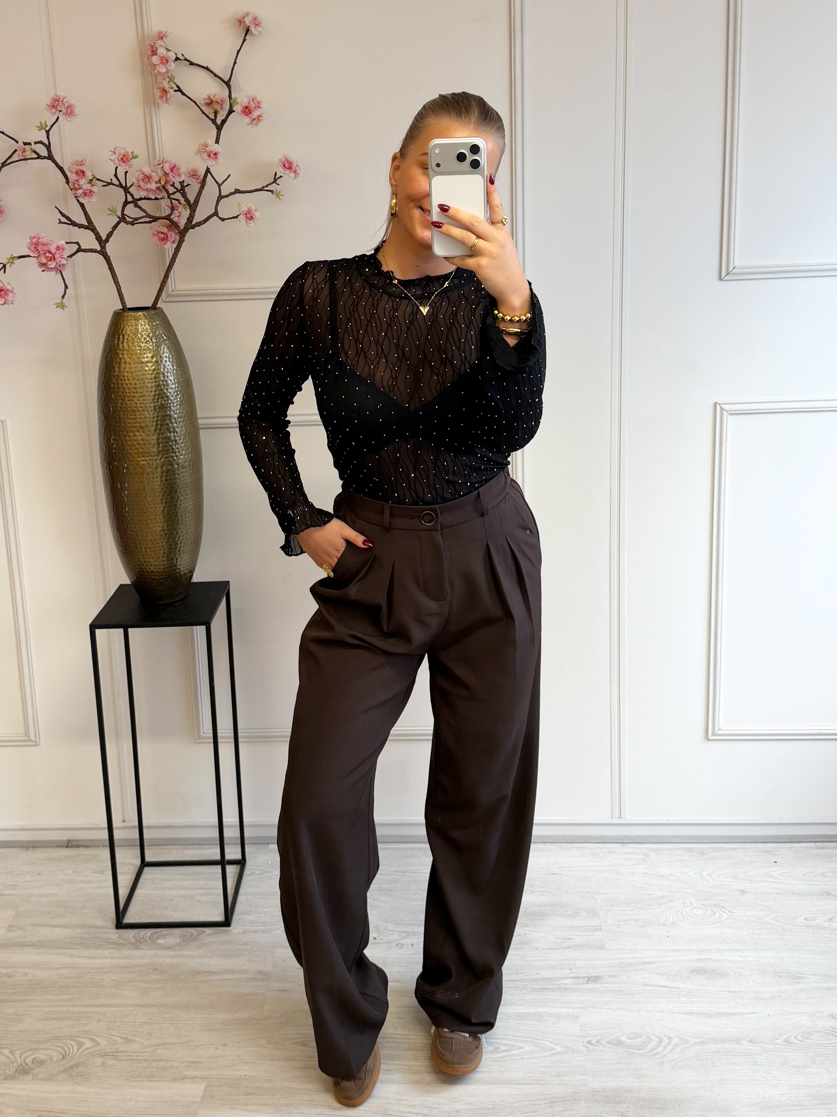 Oversized Boxy Pantalon | Bruin