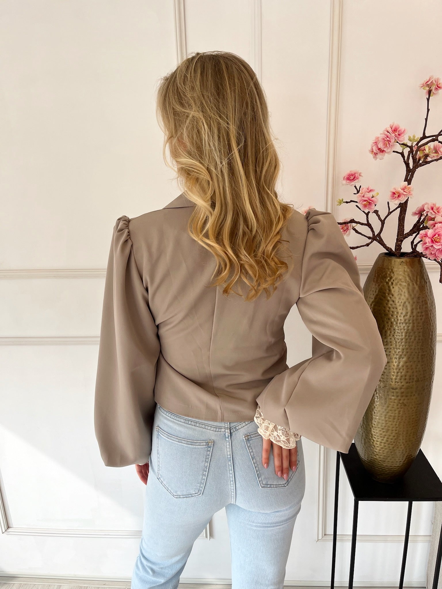 Strappy Blazer | Taupe