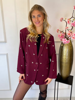 Loulou Love Blazer | Bordeaux