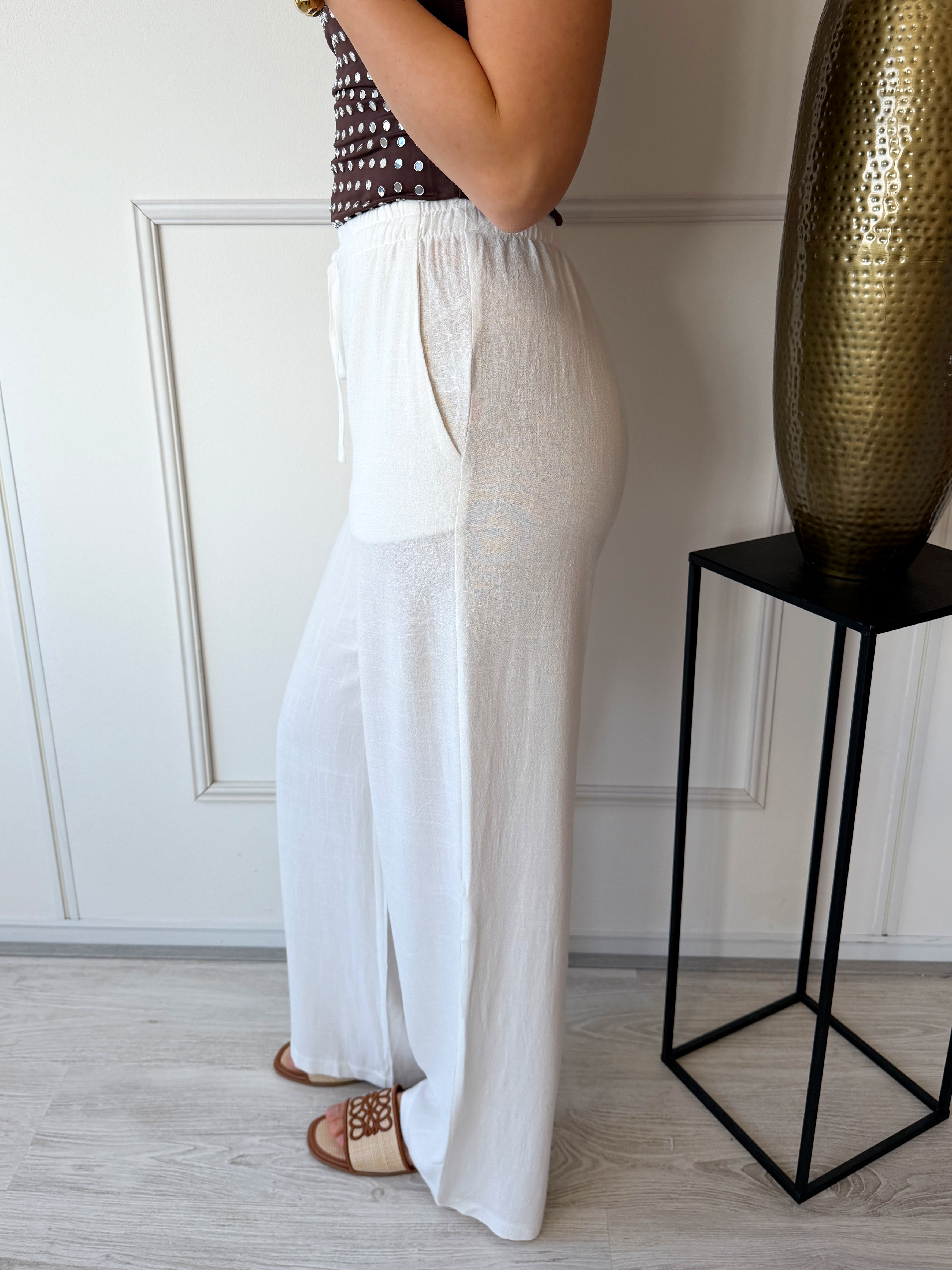 Linnen Broek | Wit