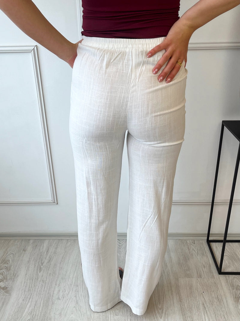 Linnen Pants | Wit