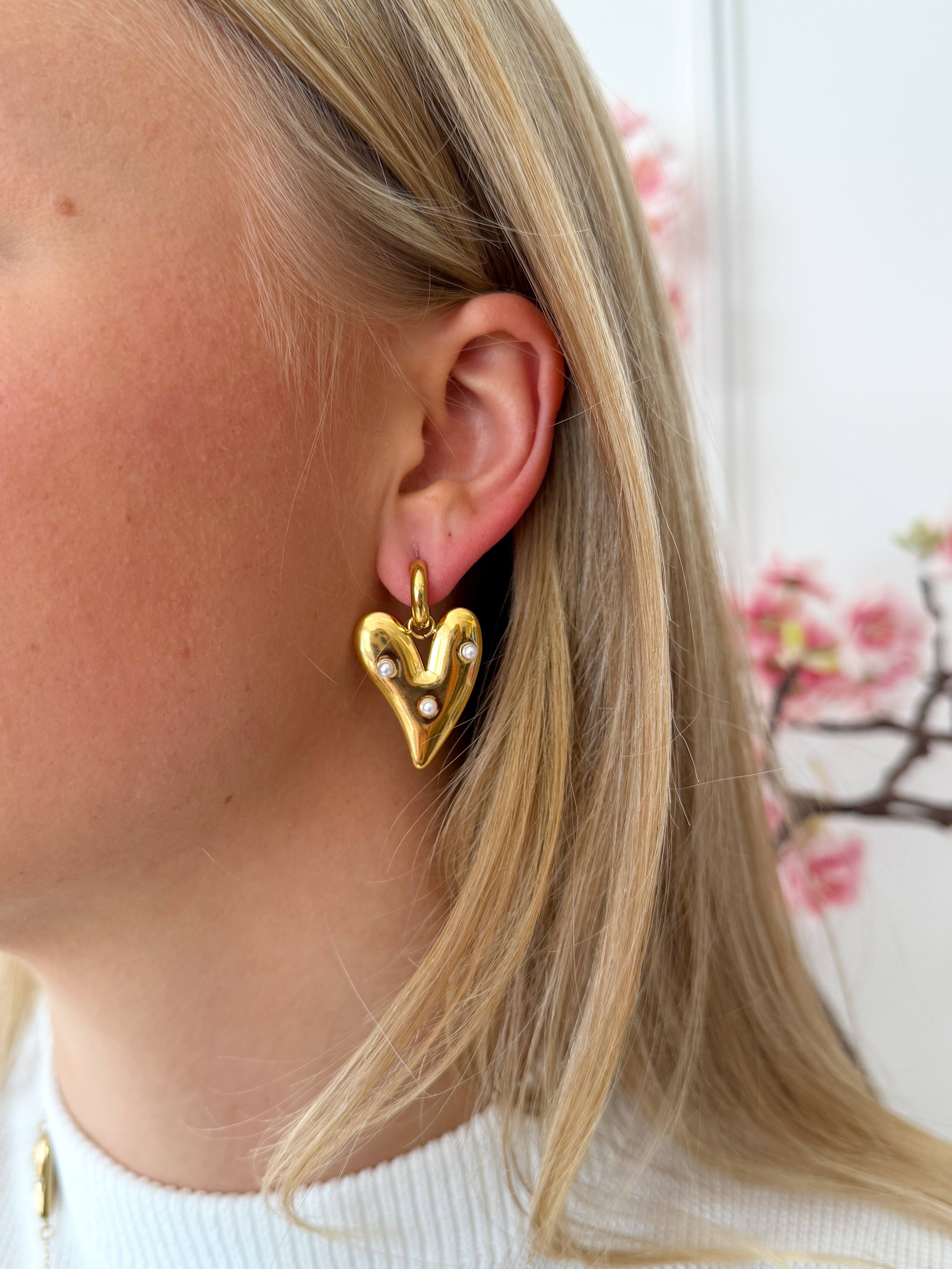 Shiny Parel Oorbellen | Goud