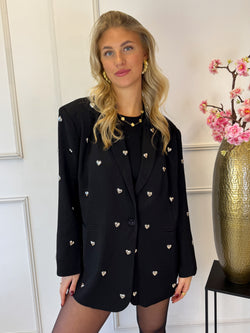 Loulou Love Blazer | Zwart