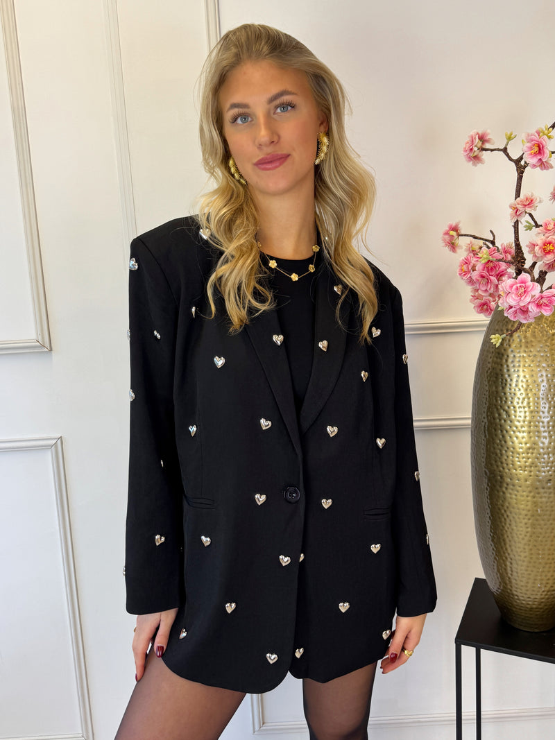 Loulou Love Blazer | Zwart