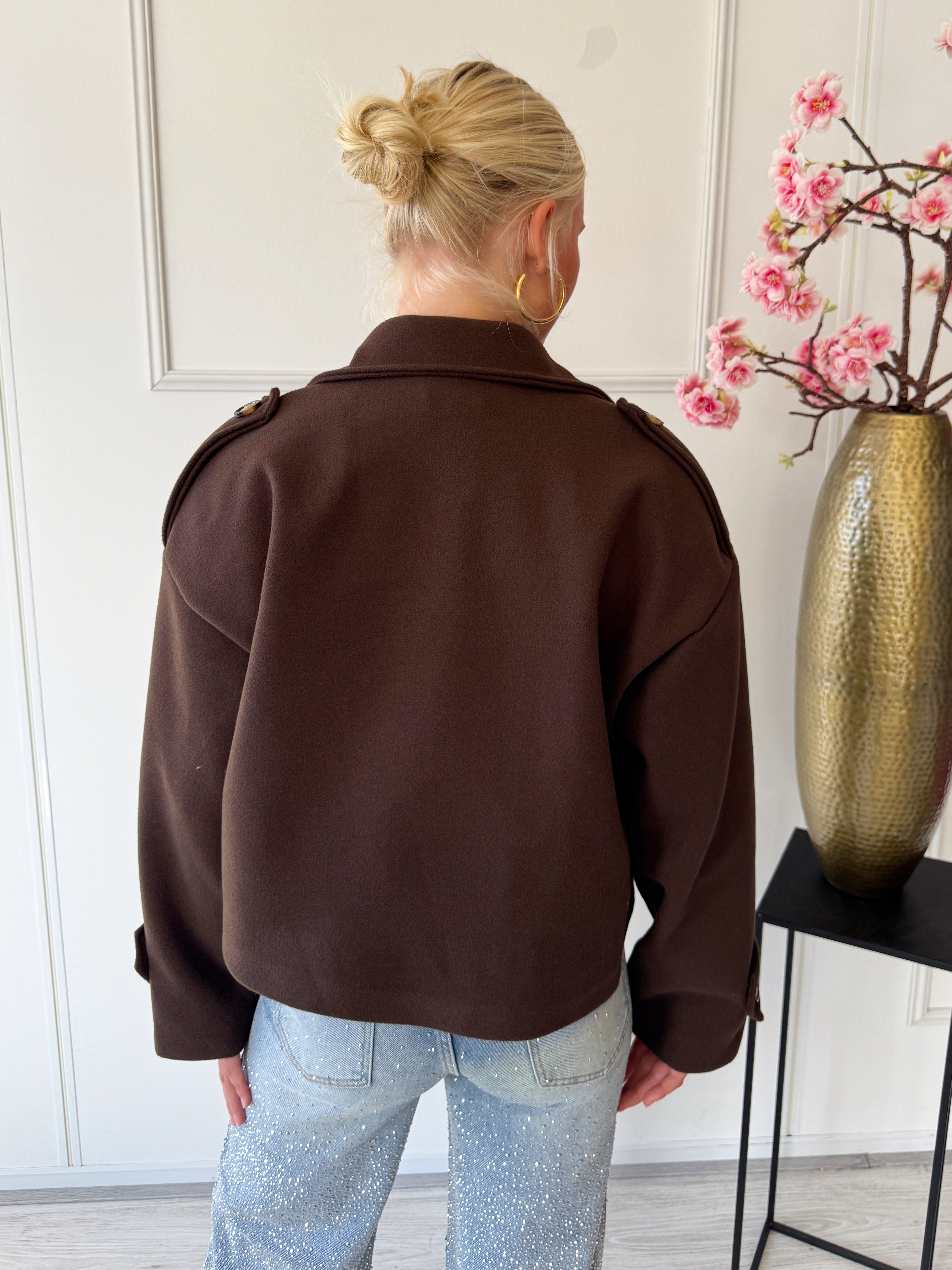 Trench Jasje Kort | Bruin