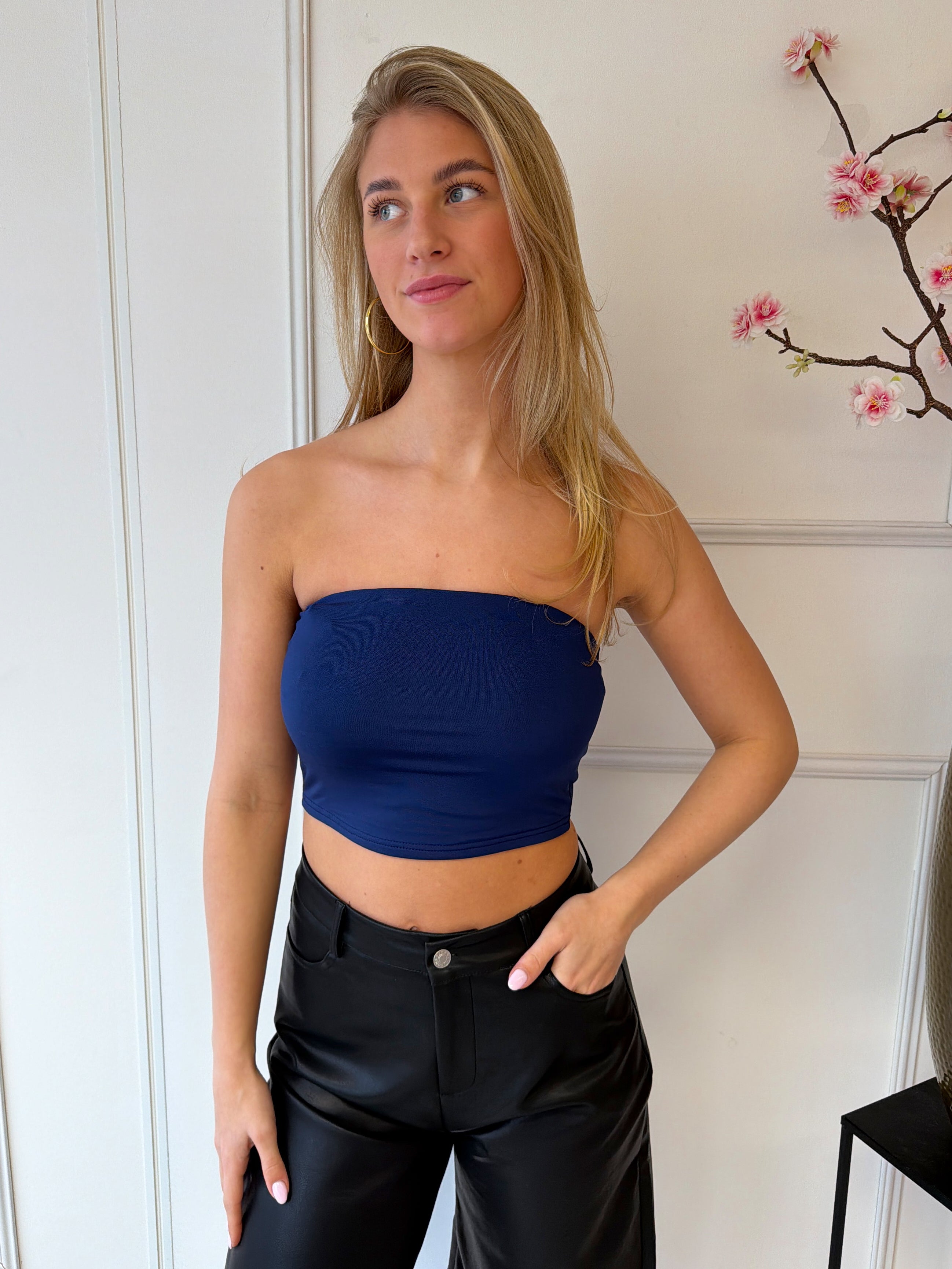 Bandeau Top | Navy Blauw