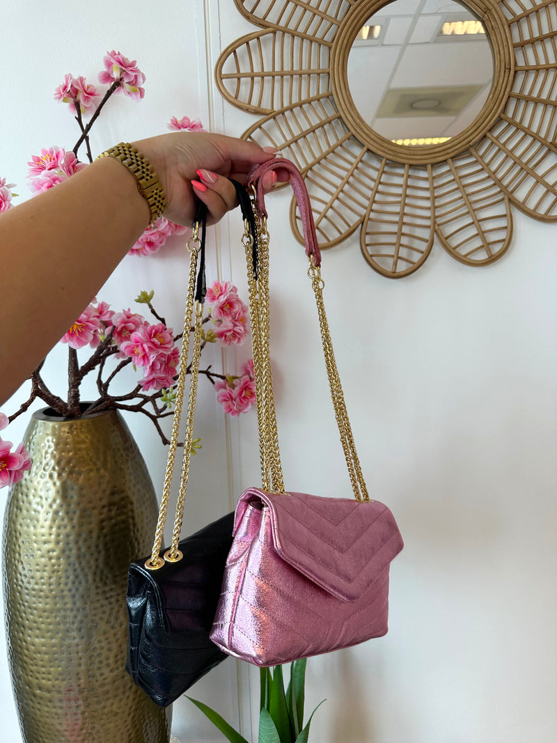 Metallic Tas | Licht roze