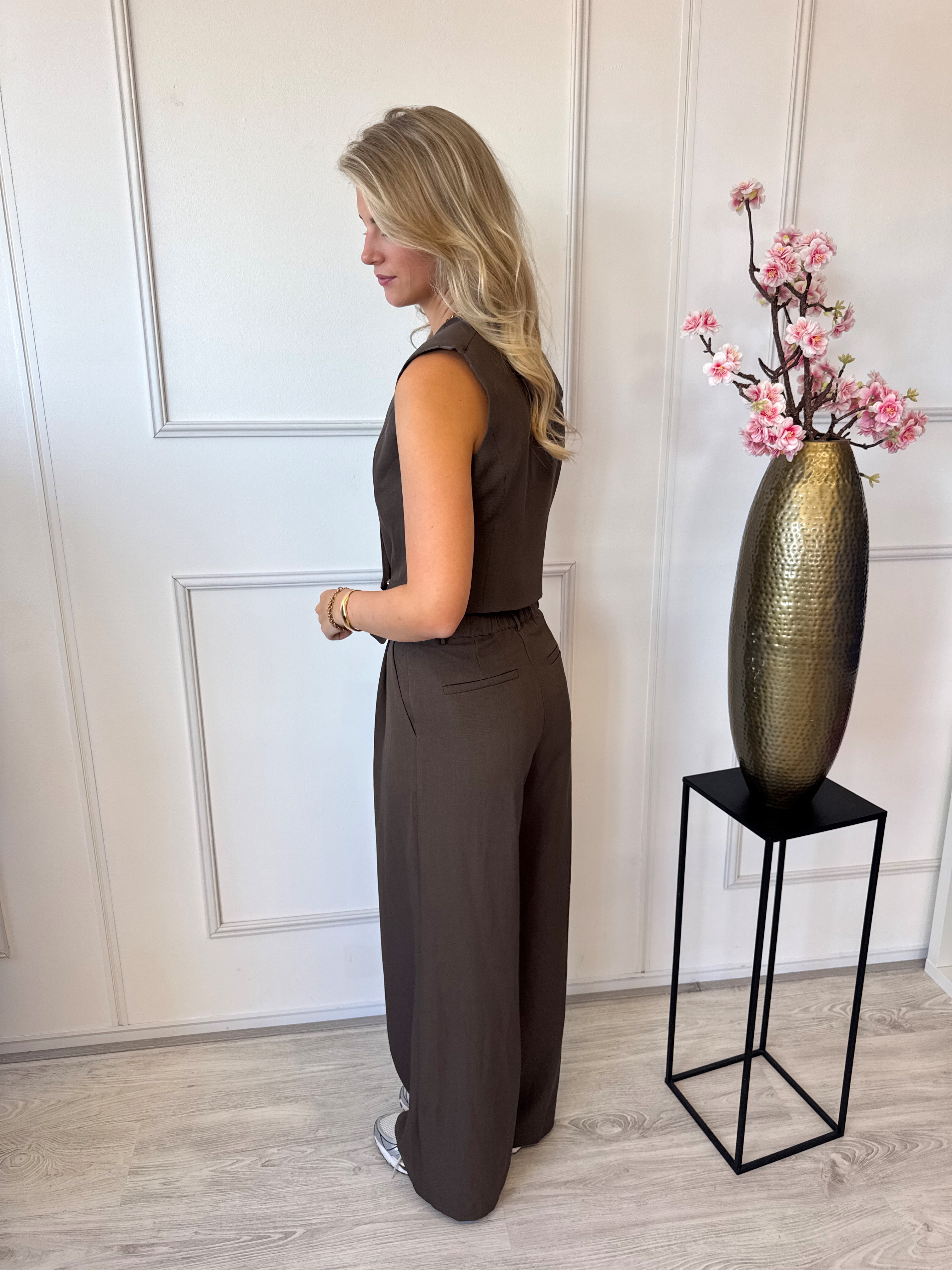 Classy Laury Gilet | Bruin