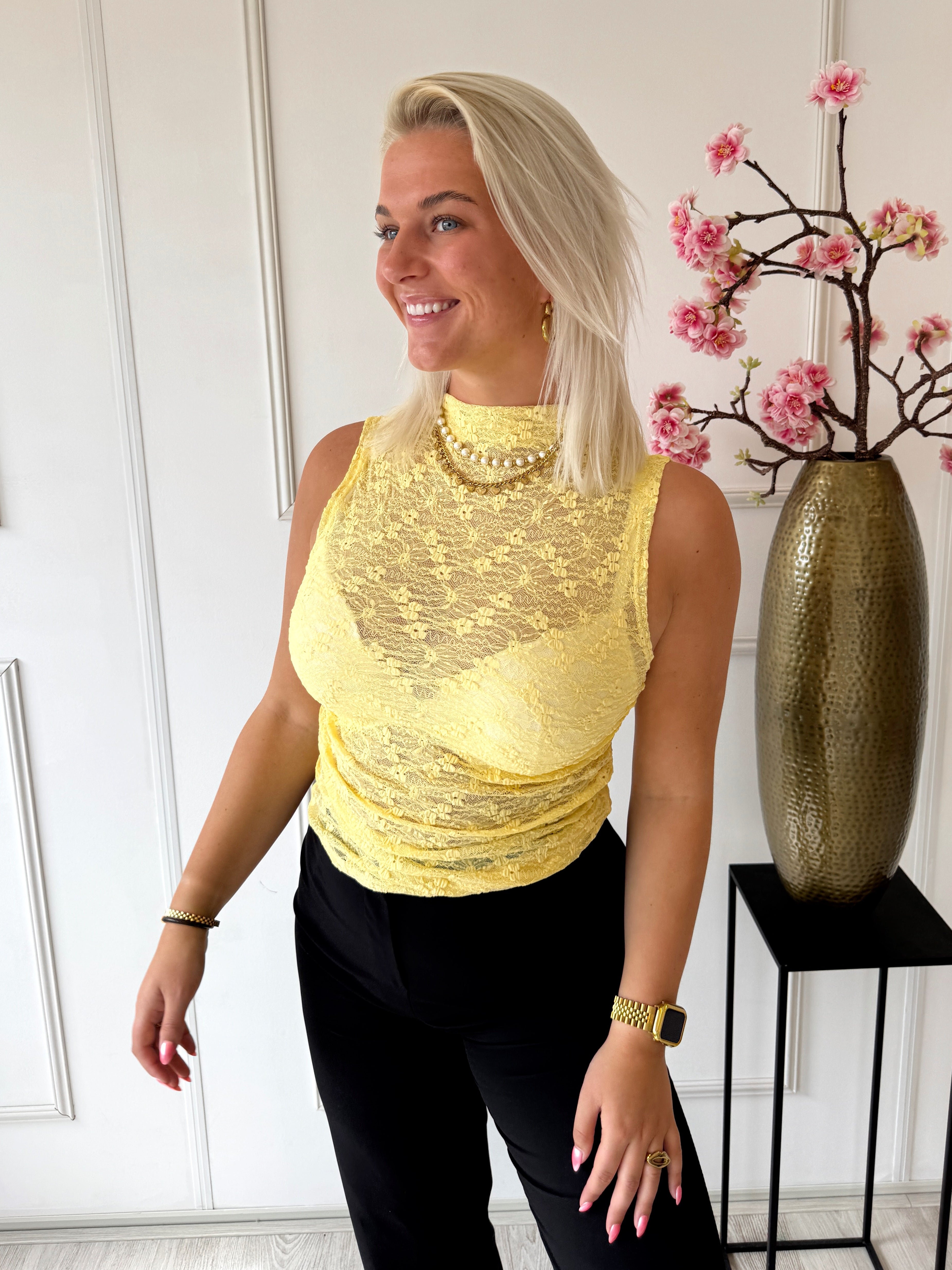 Kanten Icone Top | Geel