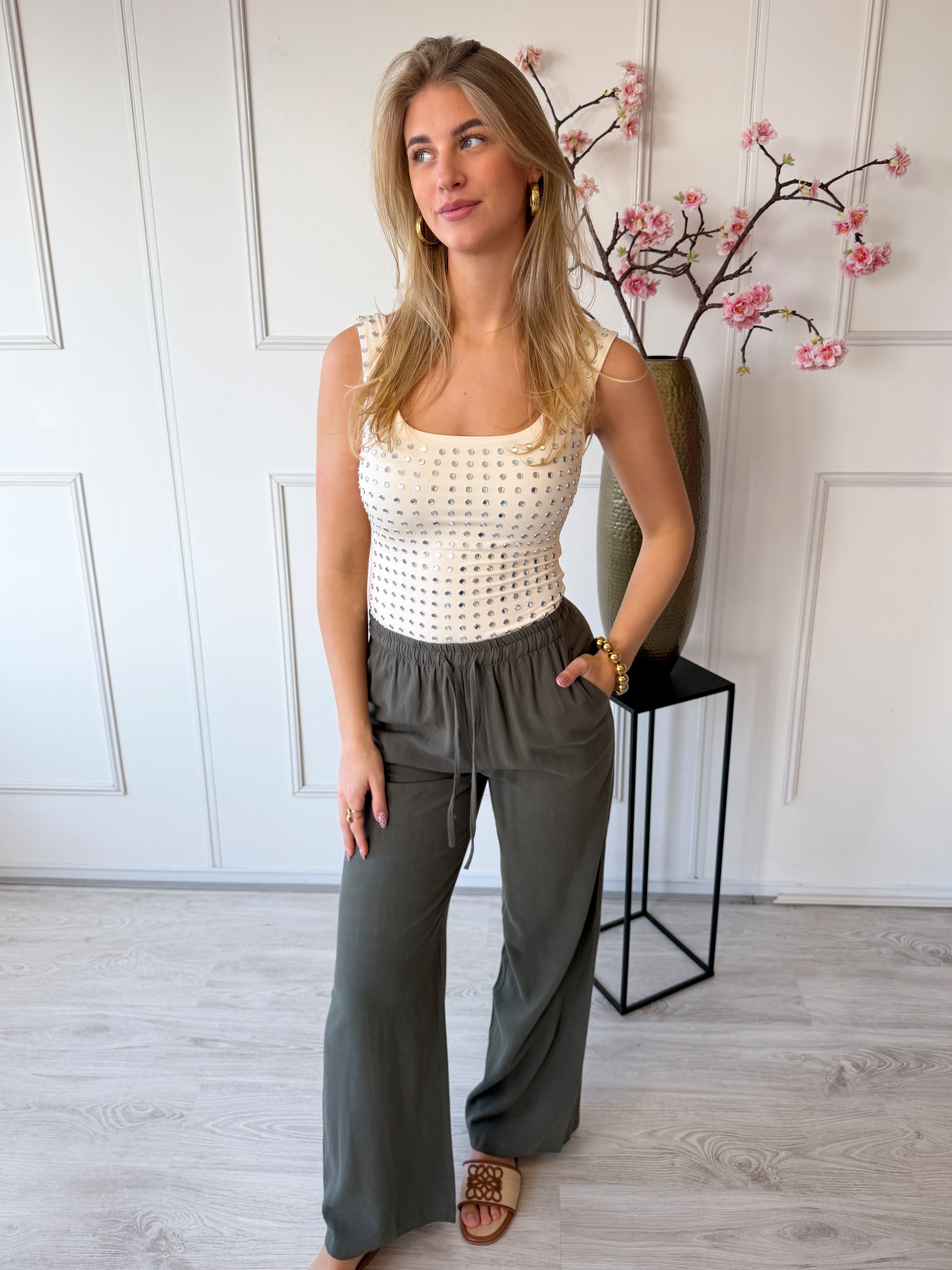 Linnen Broek | Khaki