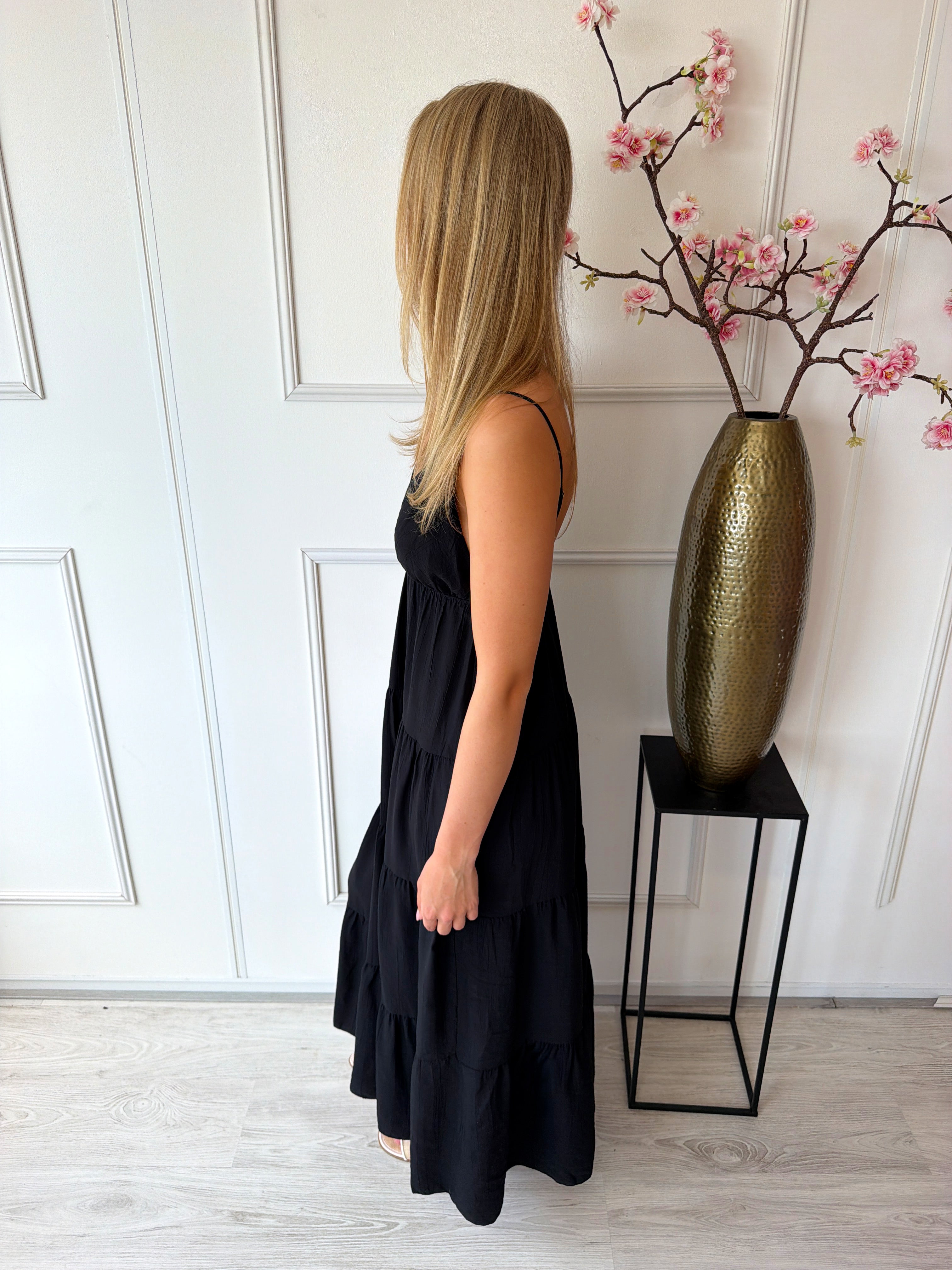 Sophie Lange zomer jurk | Zwart