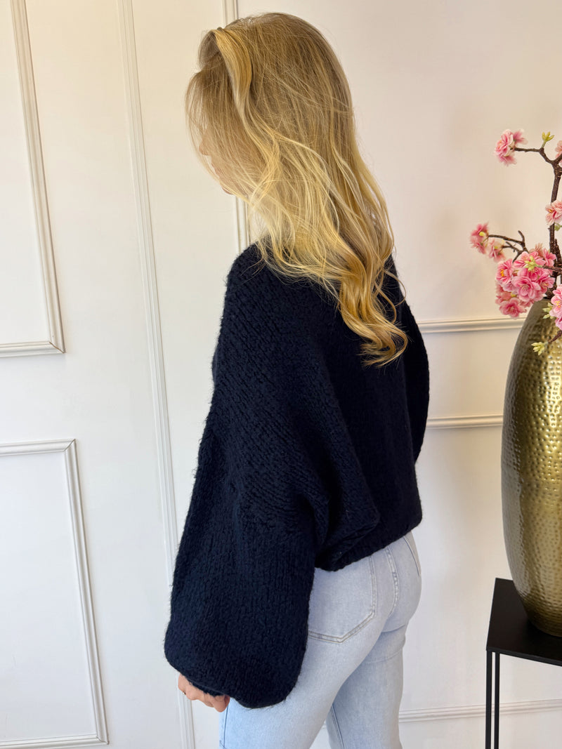 Lesley Sweater | Navy Blauw