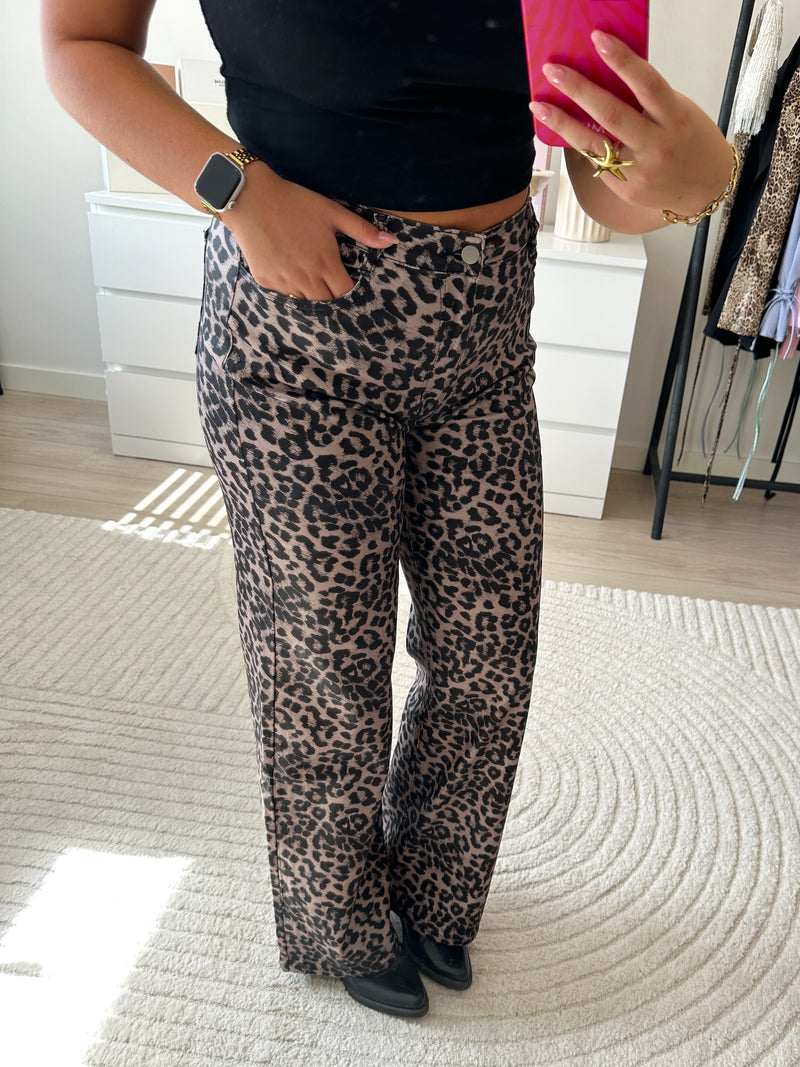 Panter Coated Elle Broek | Bruin