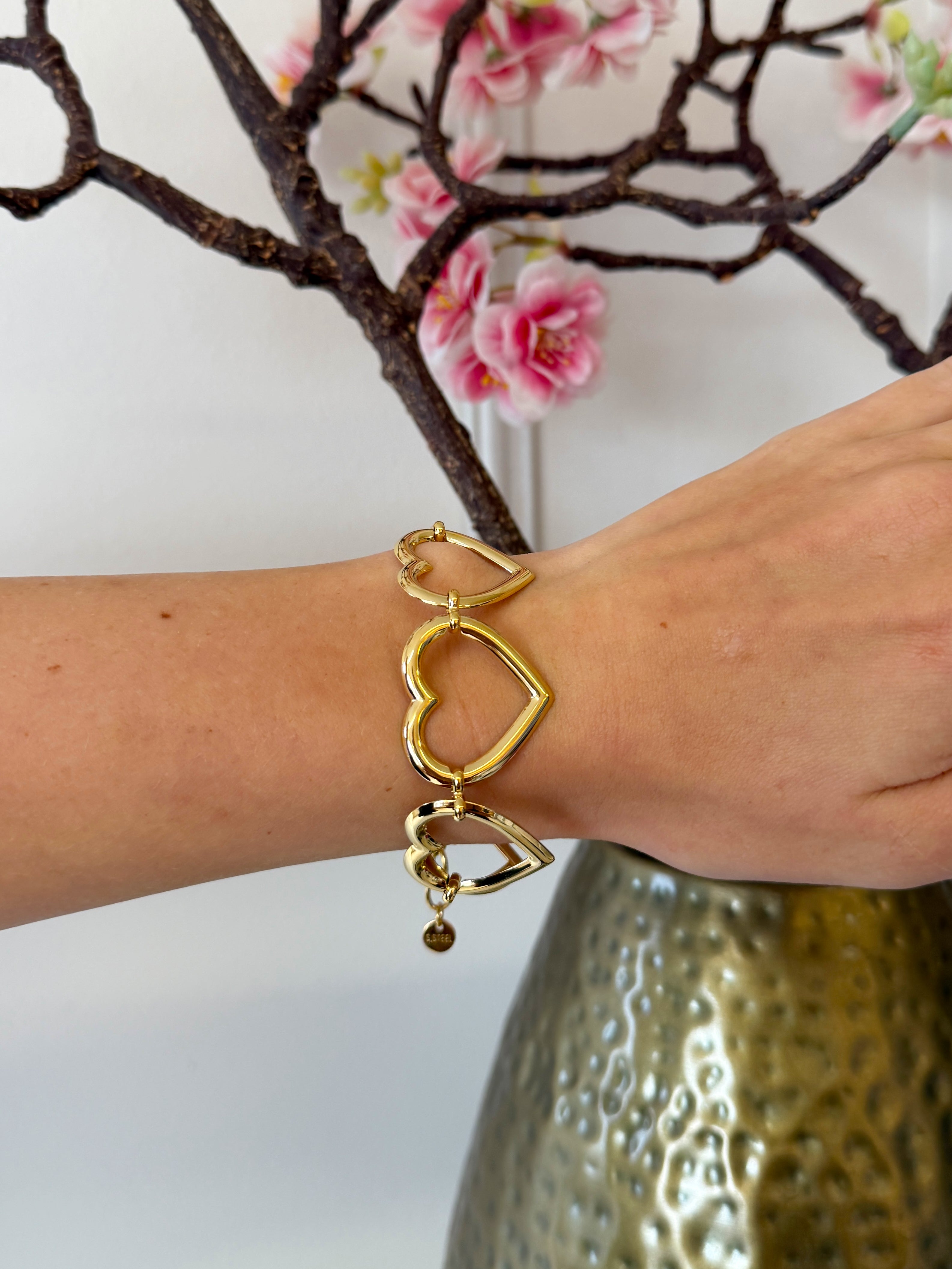 Infinity Open Love Armband | Goud