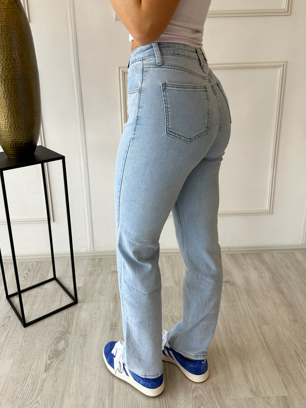 Straight Leg Stretch Nika Broek | Blauw