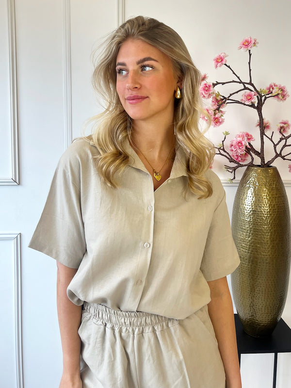 Linnen Blouse | Beige