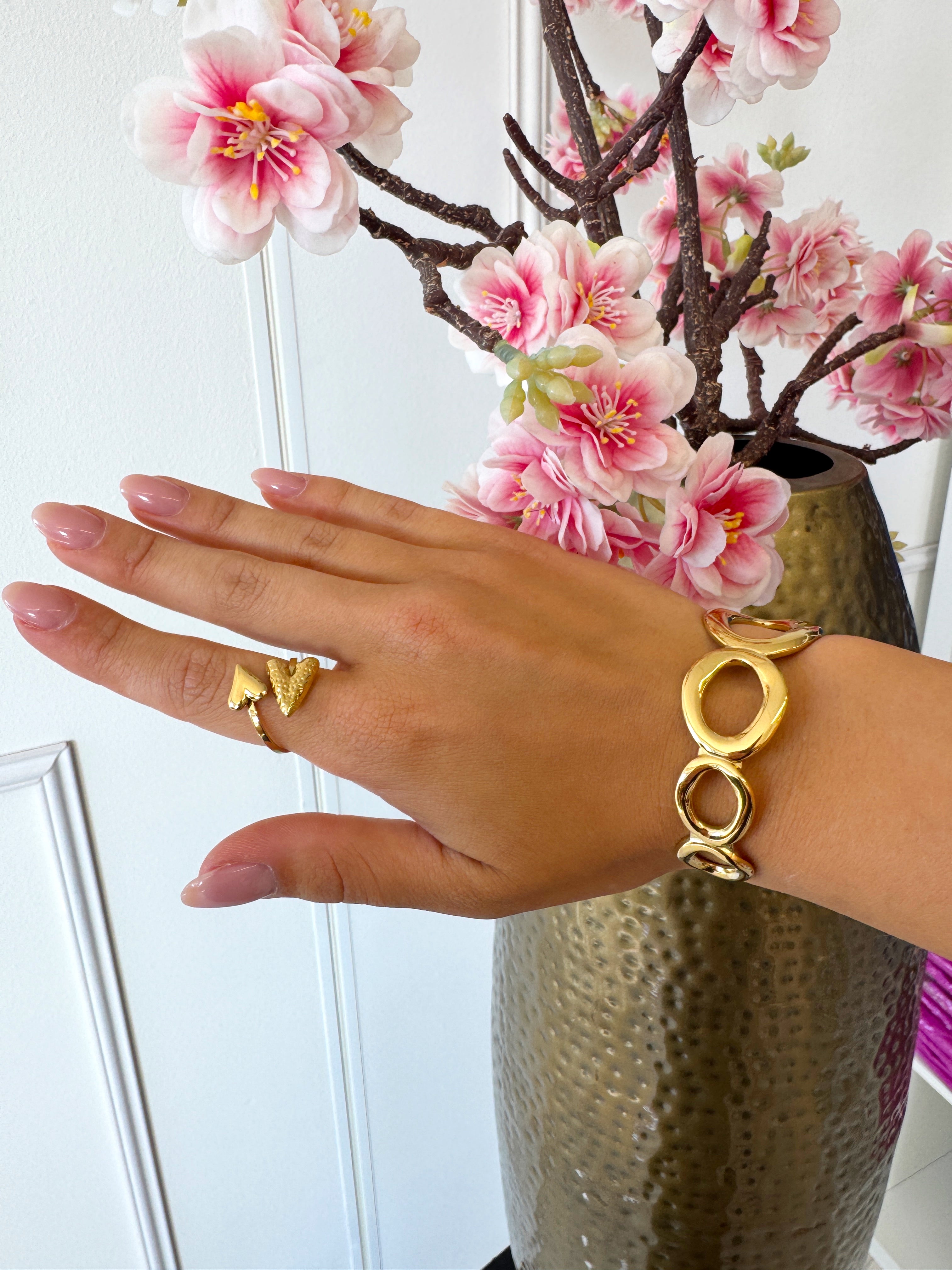 Hoepel Armband | Goud