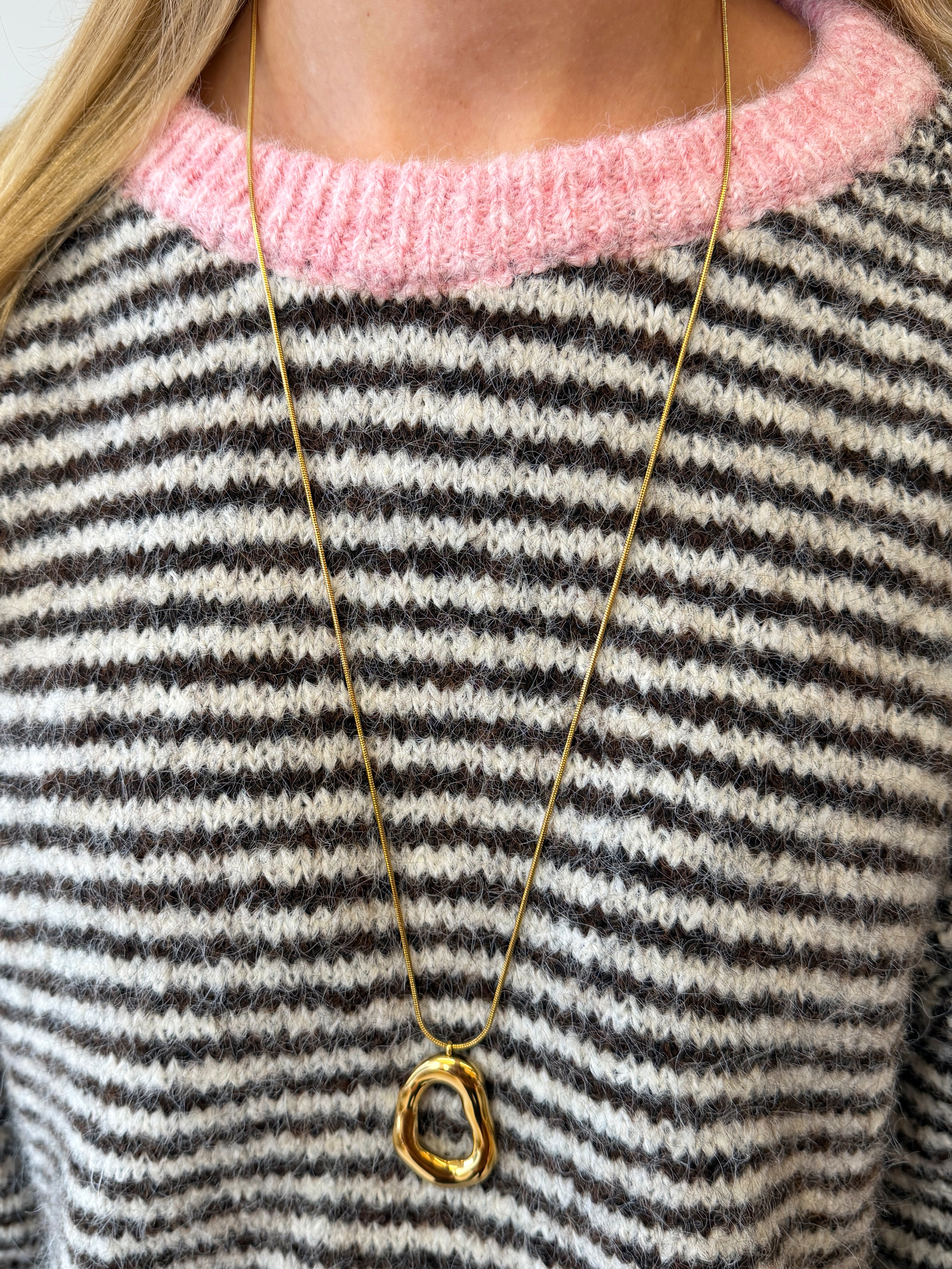 Trendy Organic Ketting | Goud