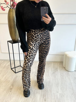 Leopard Ambika Flared | Bruin