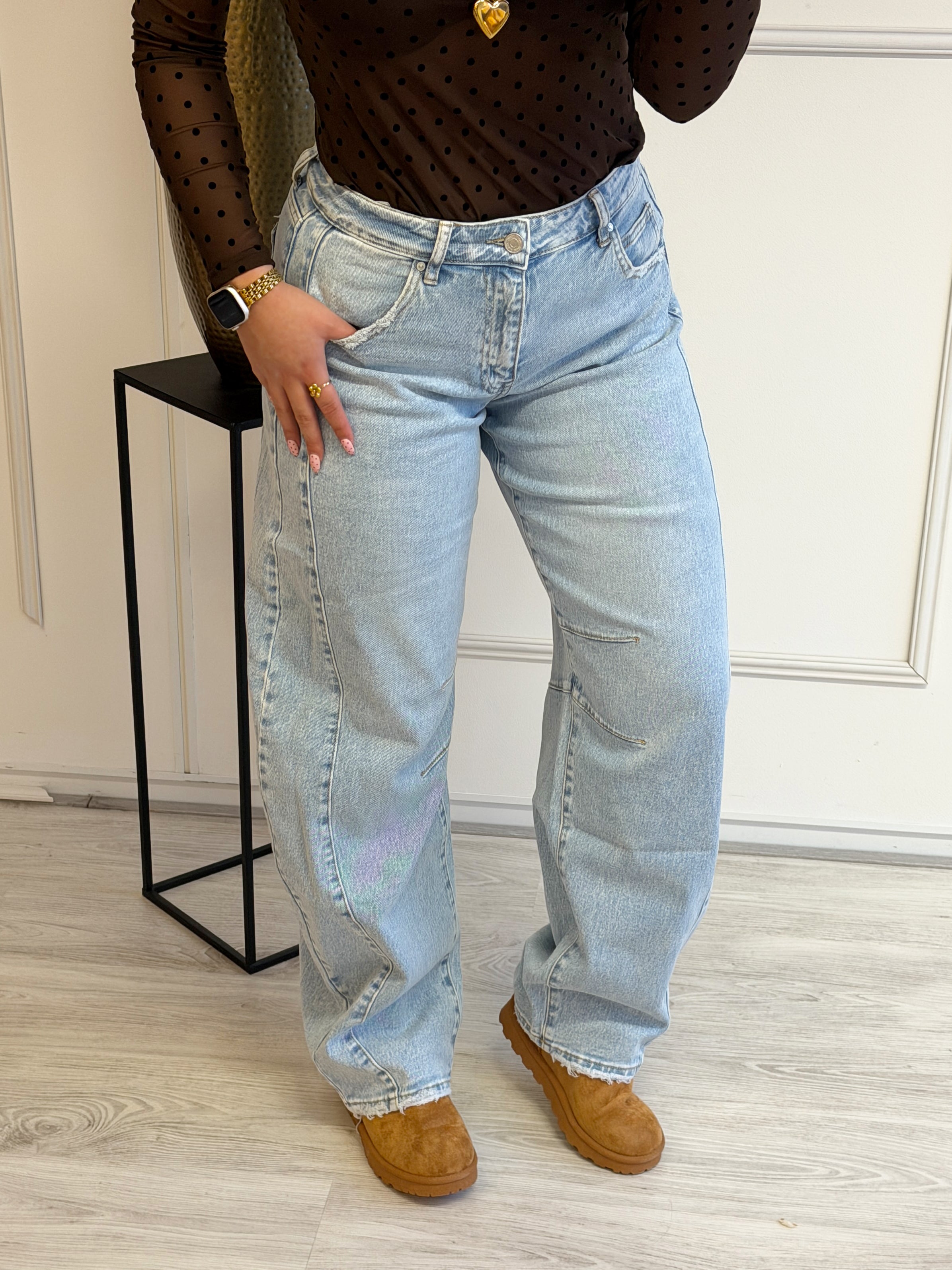 Barrel Queen Broek | Blauw