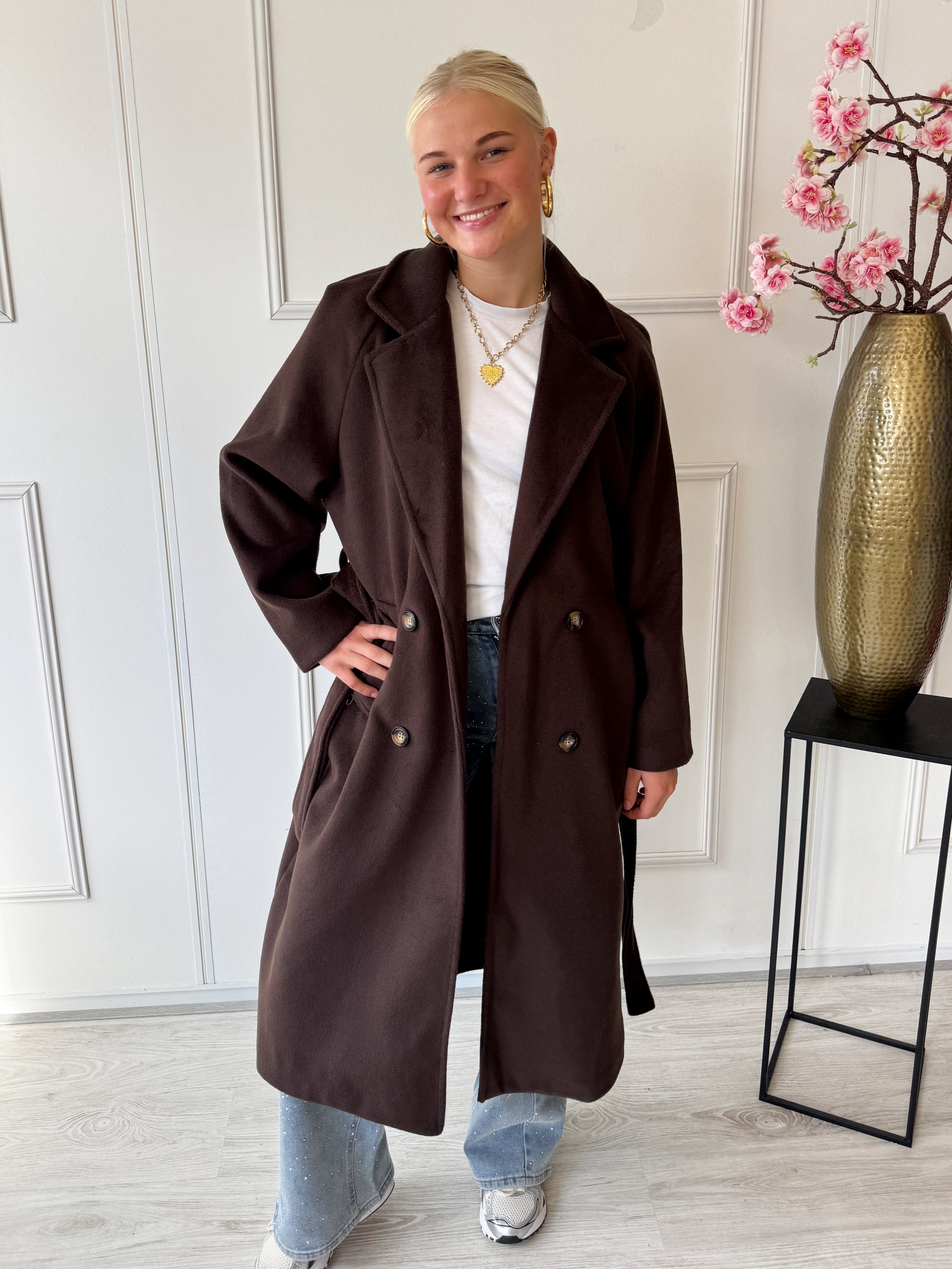Trenchcoat Jas | Bruin