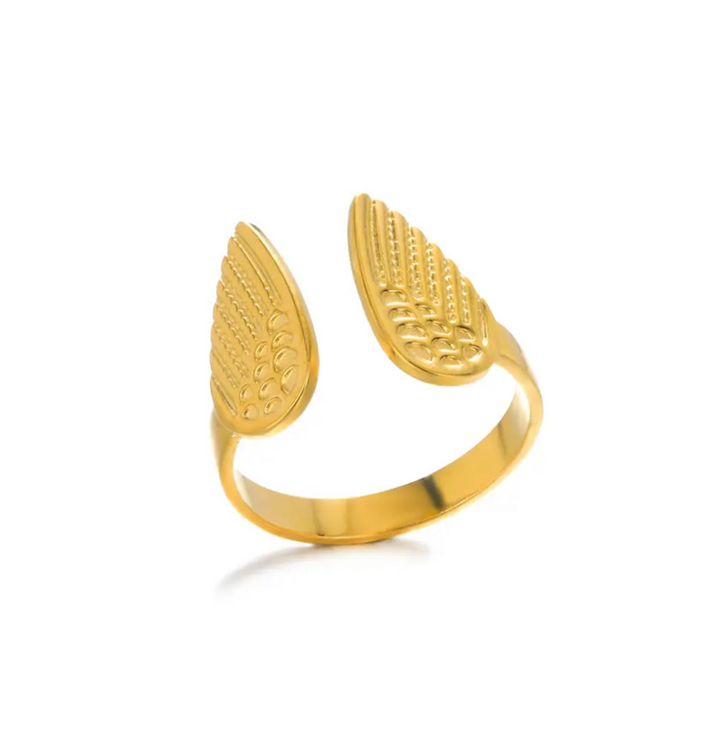 Vleugel Ring Verstelbaar | Goud