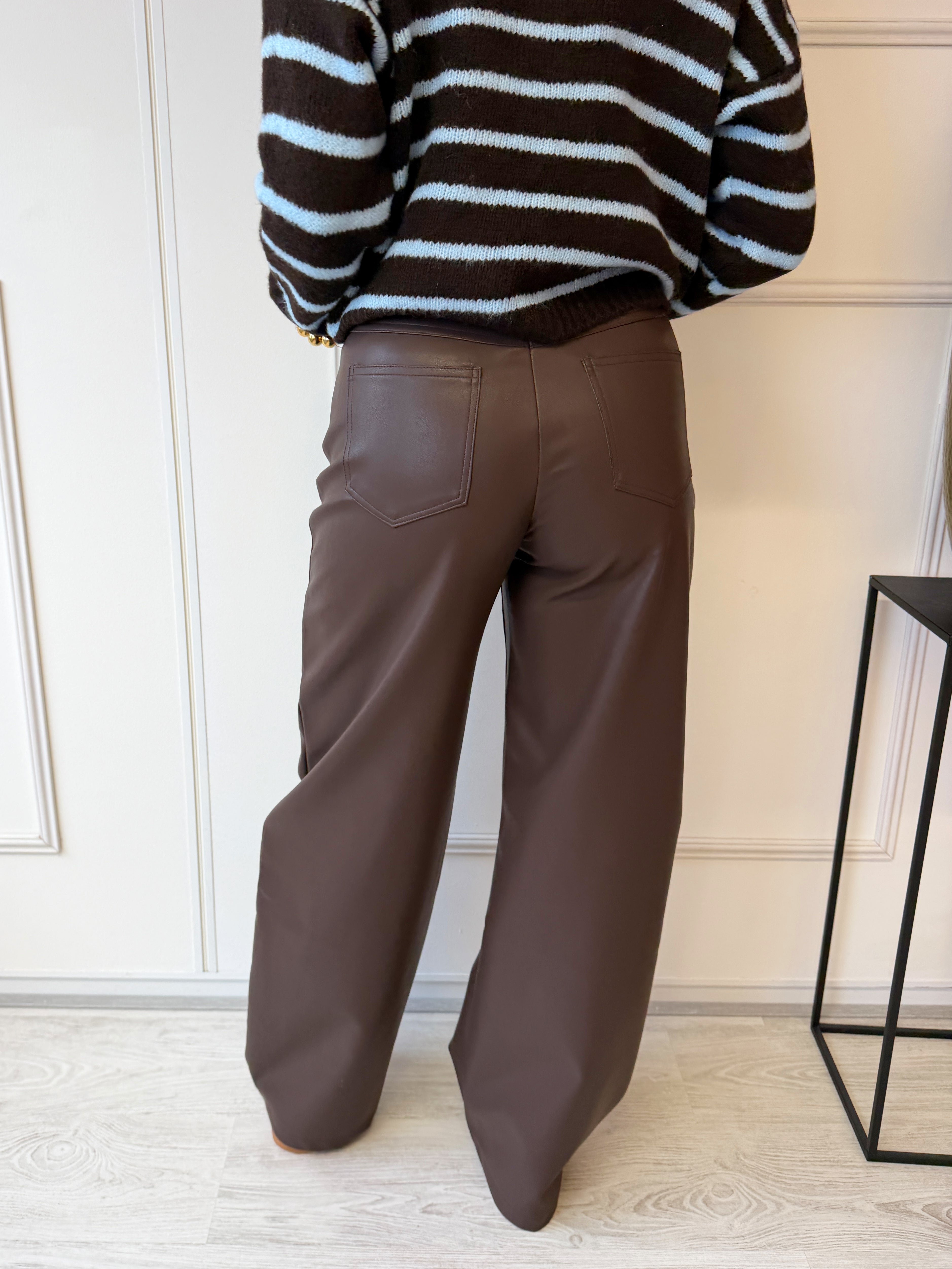 Coated Broek | Bruin