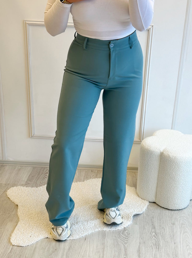 Tess Pantalon | Dusty Blue