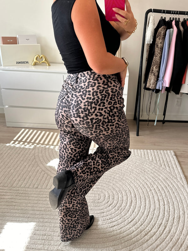 Panter Coated Elle Broek | Bruin