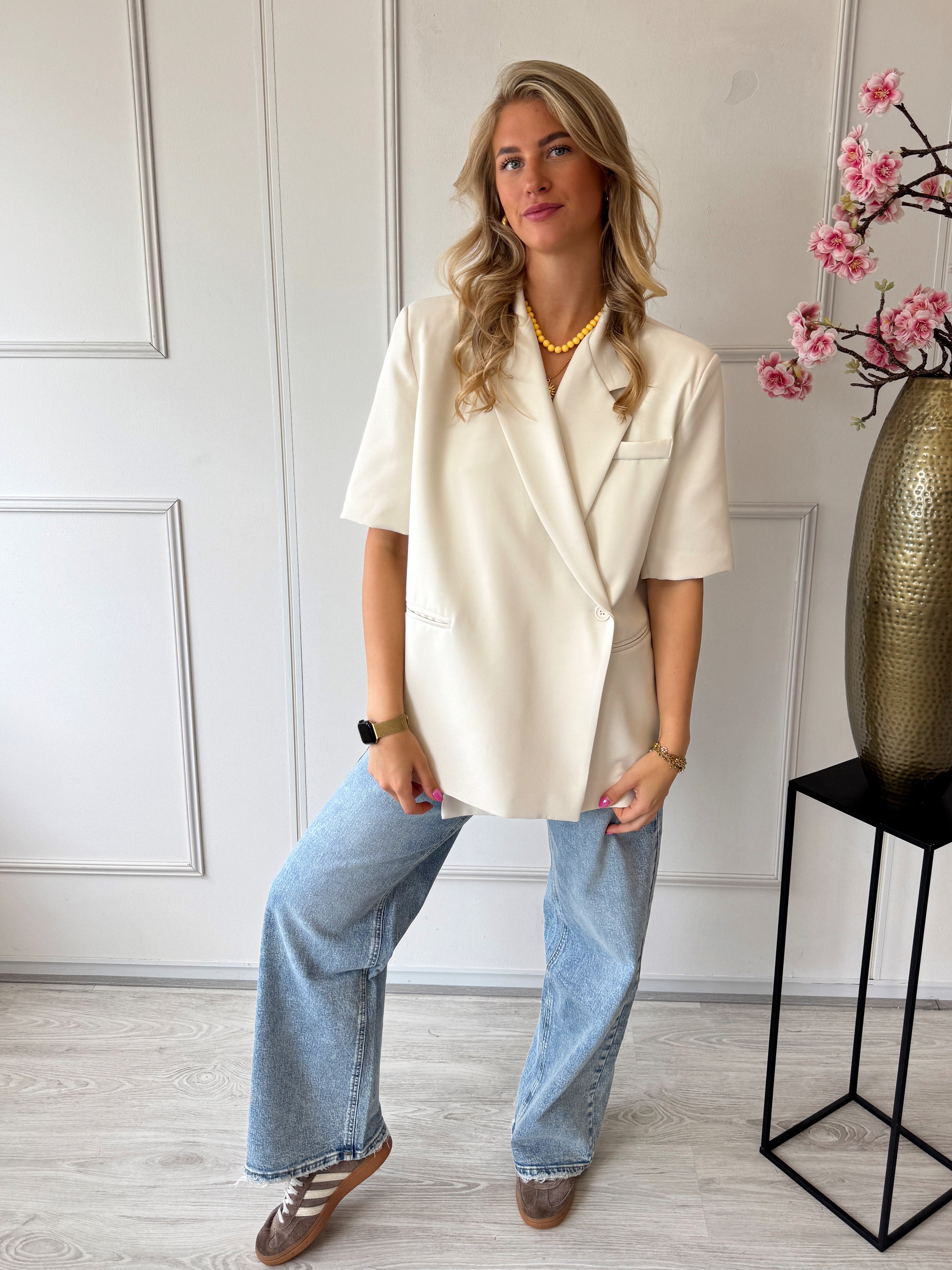 Florine Oversized Blazer | Ecru