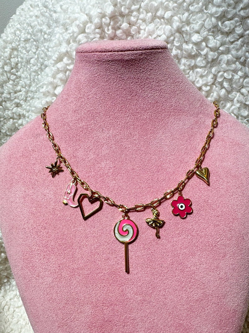 Bedelketting Snoepwinkel | Roze Goud