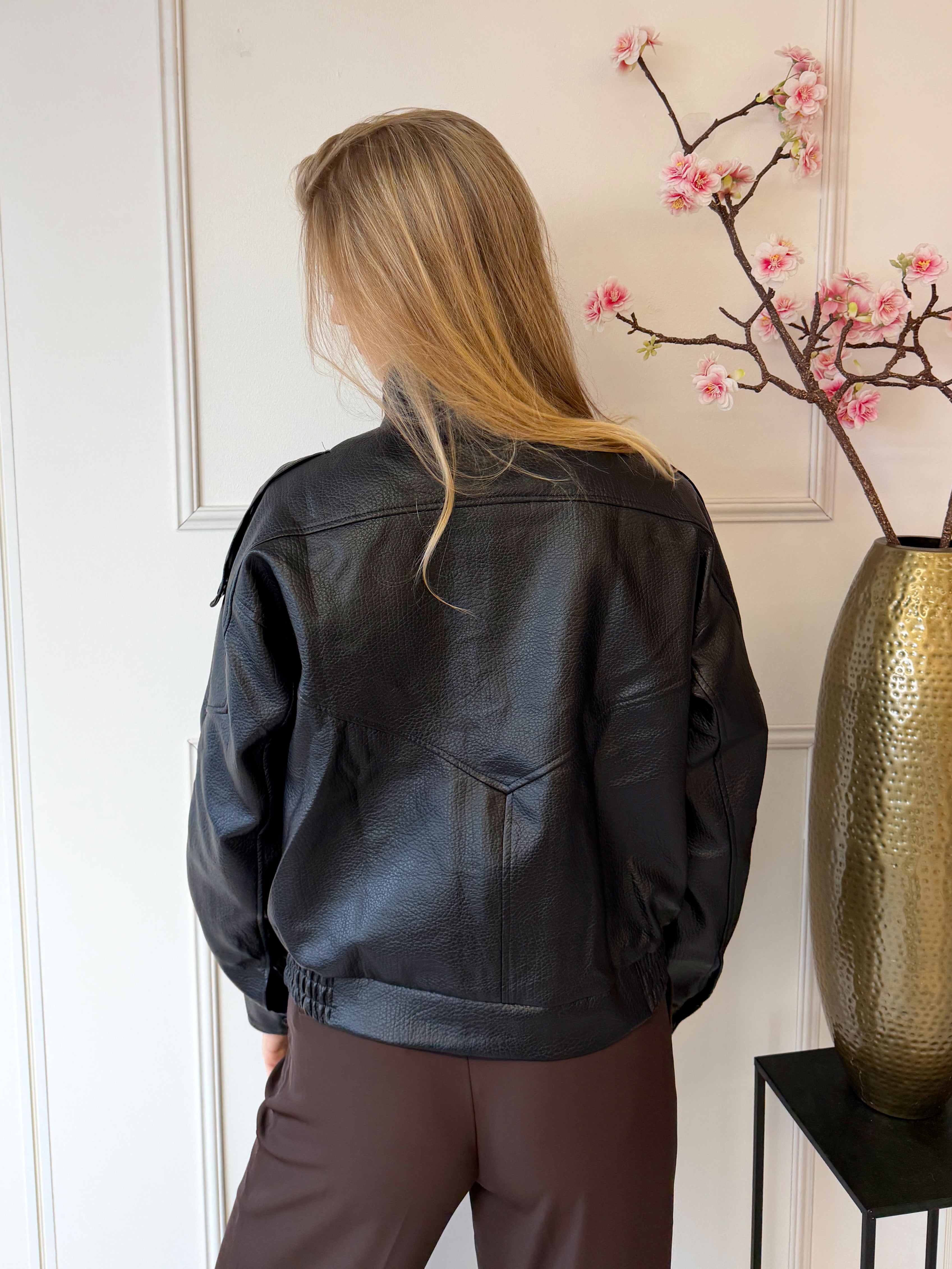 Inspired Leather Jas | Zwart