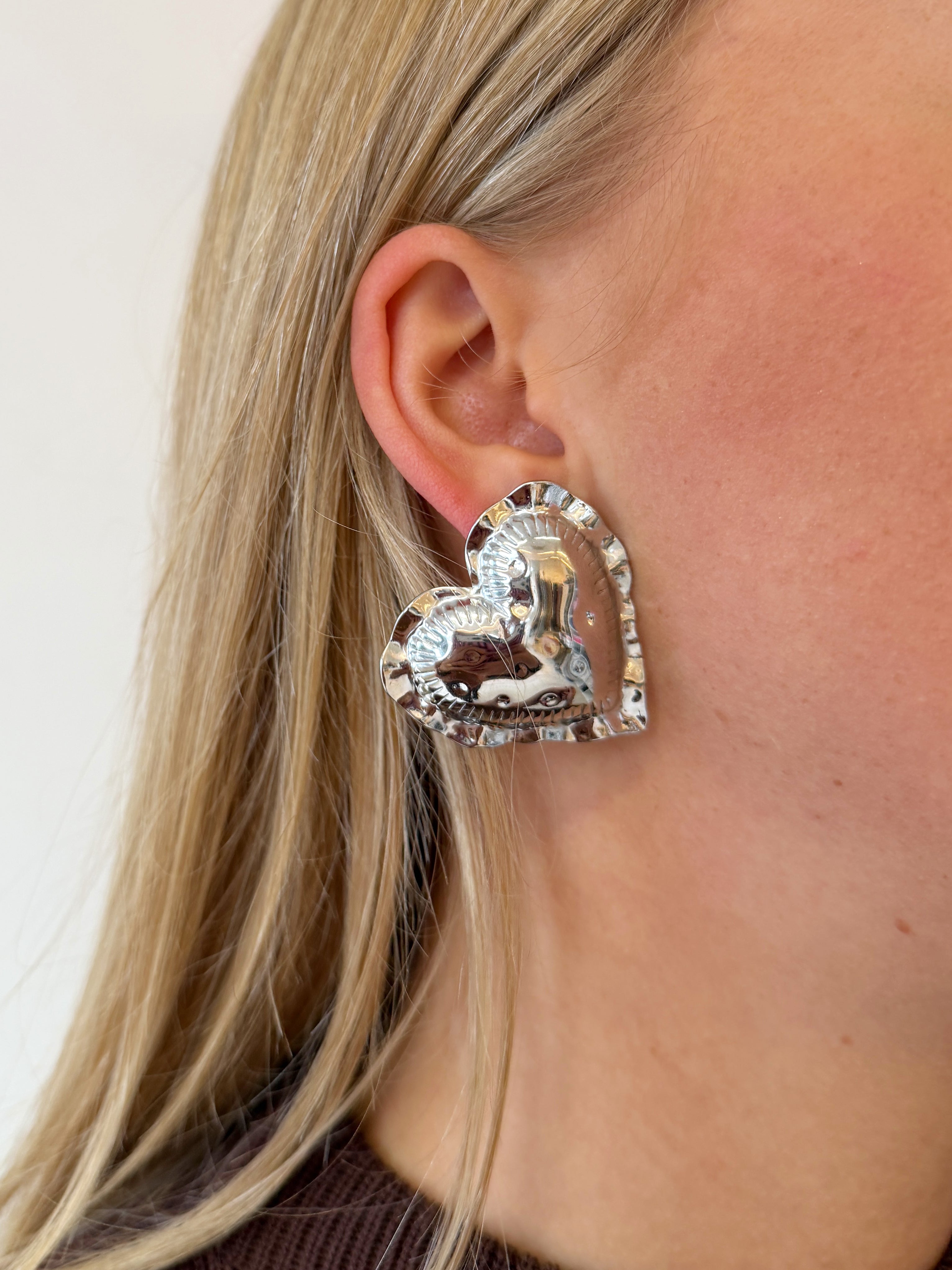 Giga Love Oorbellen | Zilver