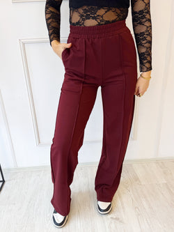 Basic Stretchy Pants | Bordeaux Rood