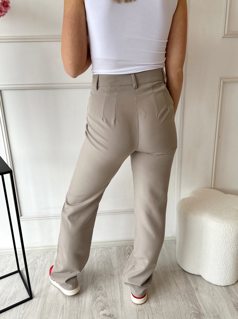 Tess Pantalon | Light Taupe