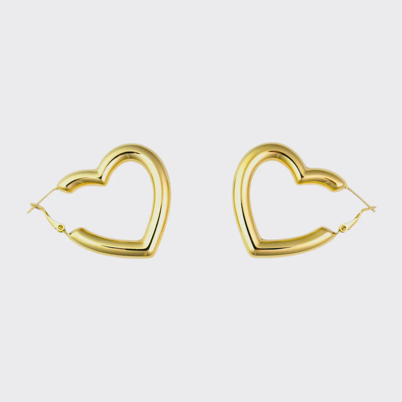 Hanging Love Oorbellen | Goud