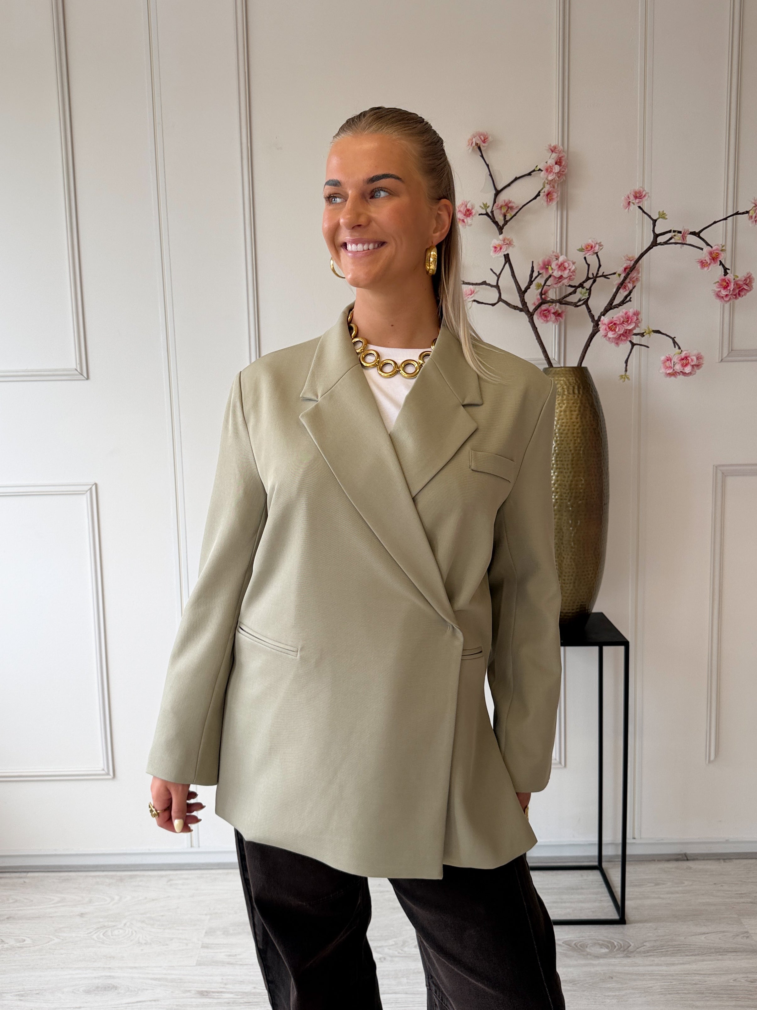 Oversized Boxy Blazer | Groen