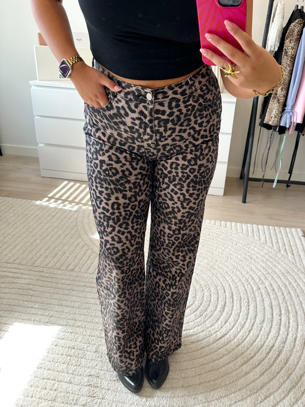 Panter Coated Elle Broek | Bruin