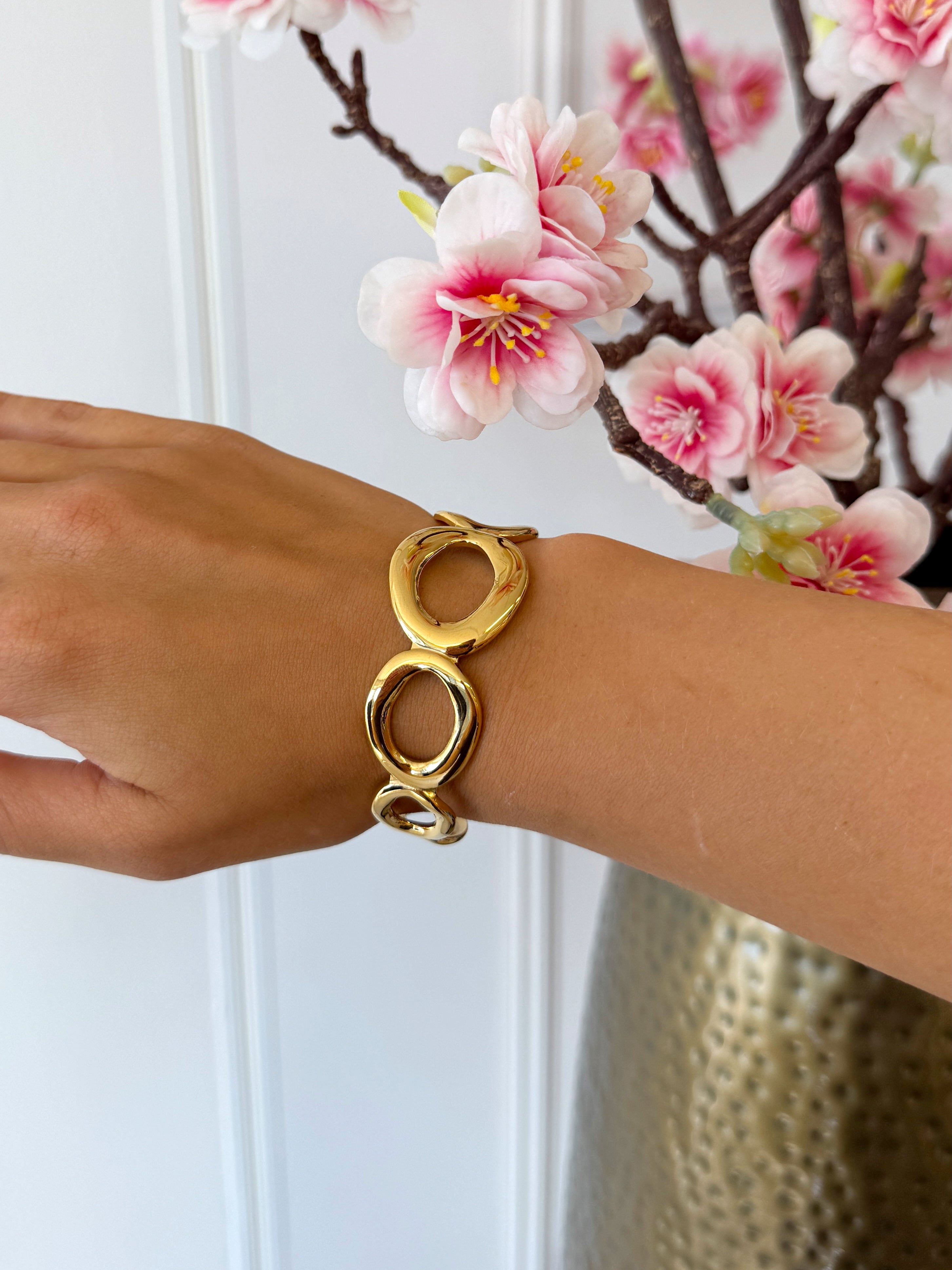 Hoepel Armband | Goud