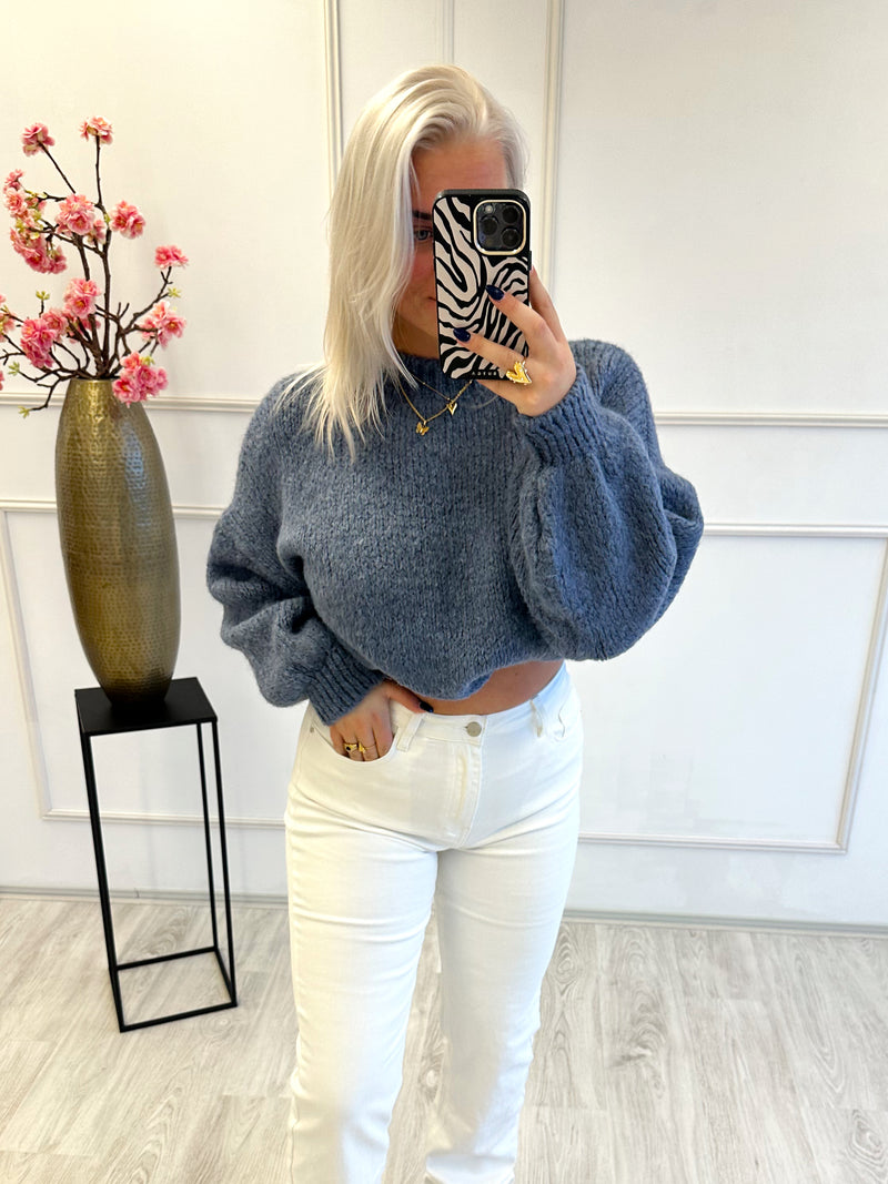 Lesley Sweater | Denim Blauw