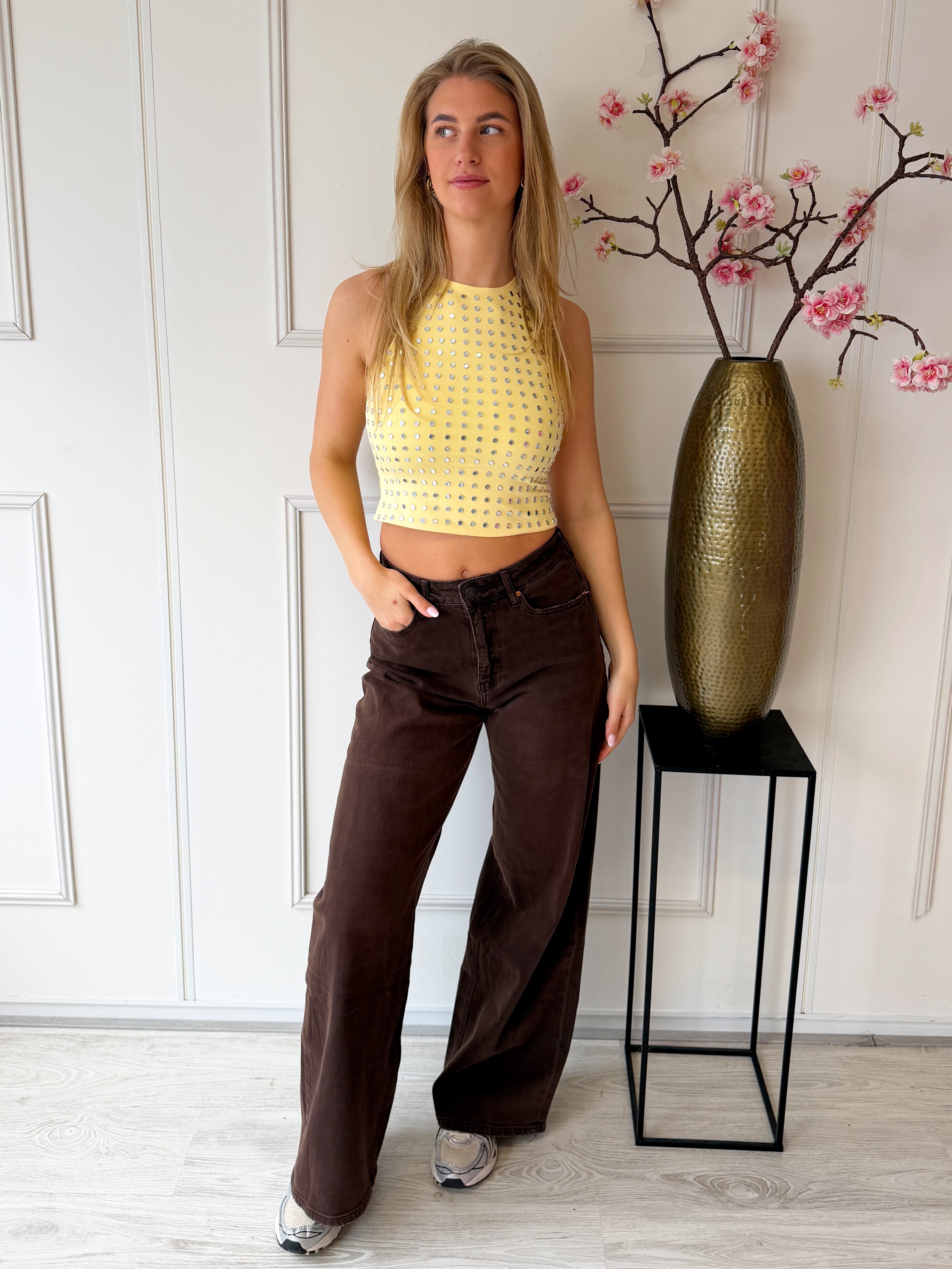 Studs Top | Geel