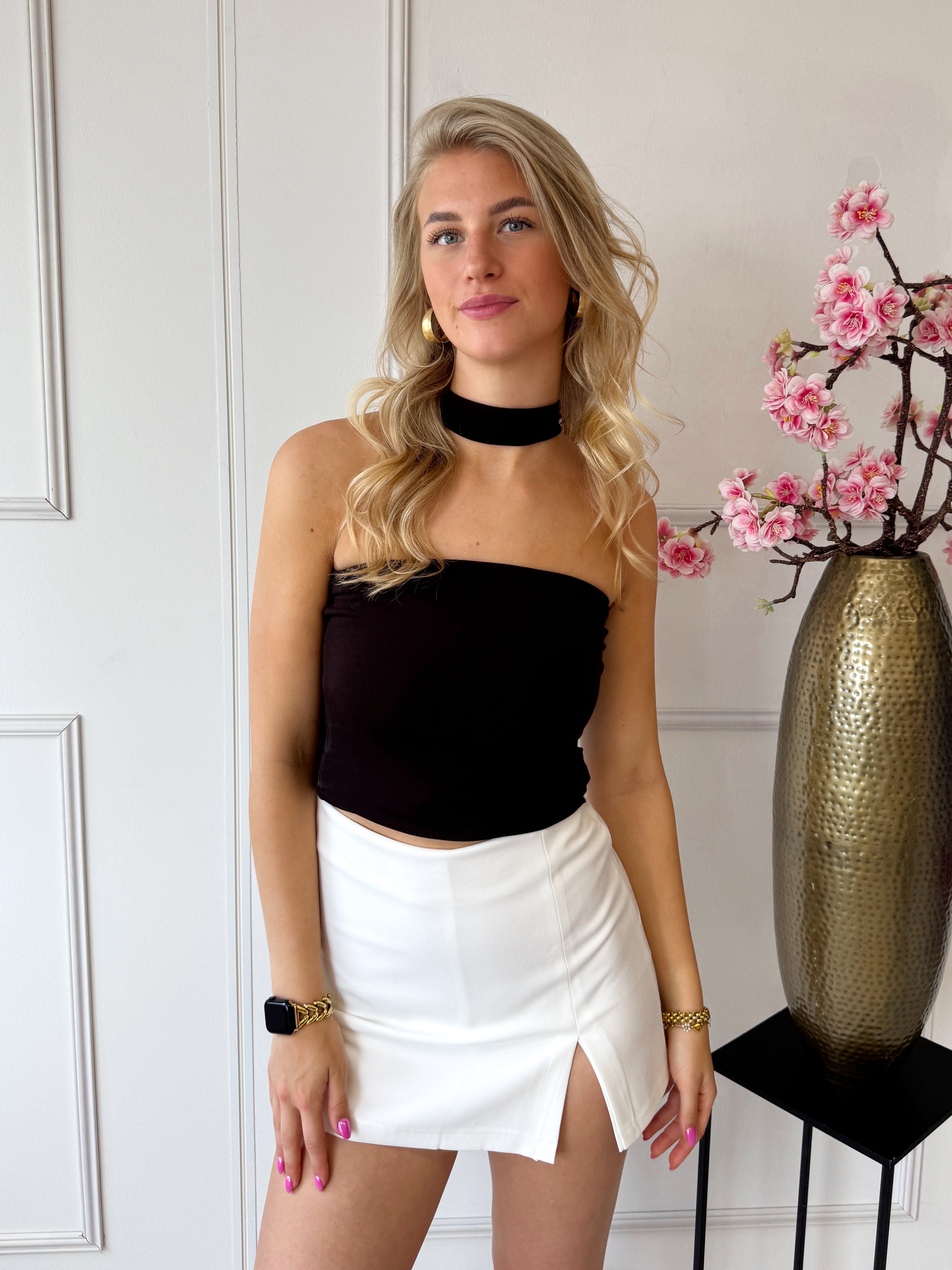 Choker Nova Top | Donkerbruin