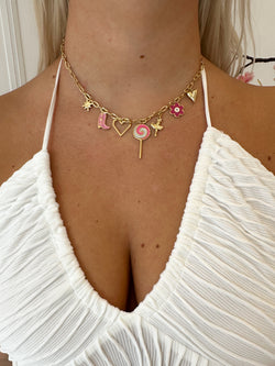 Bedelketting Snoepwinkel | Roze Goud