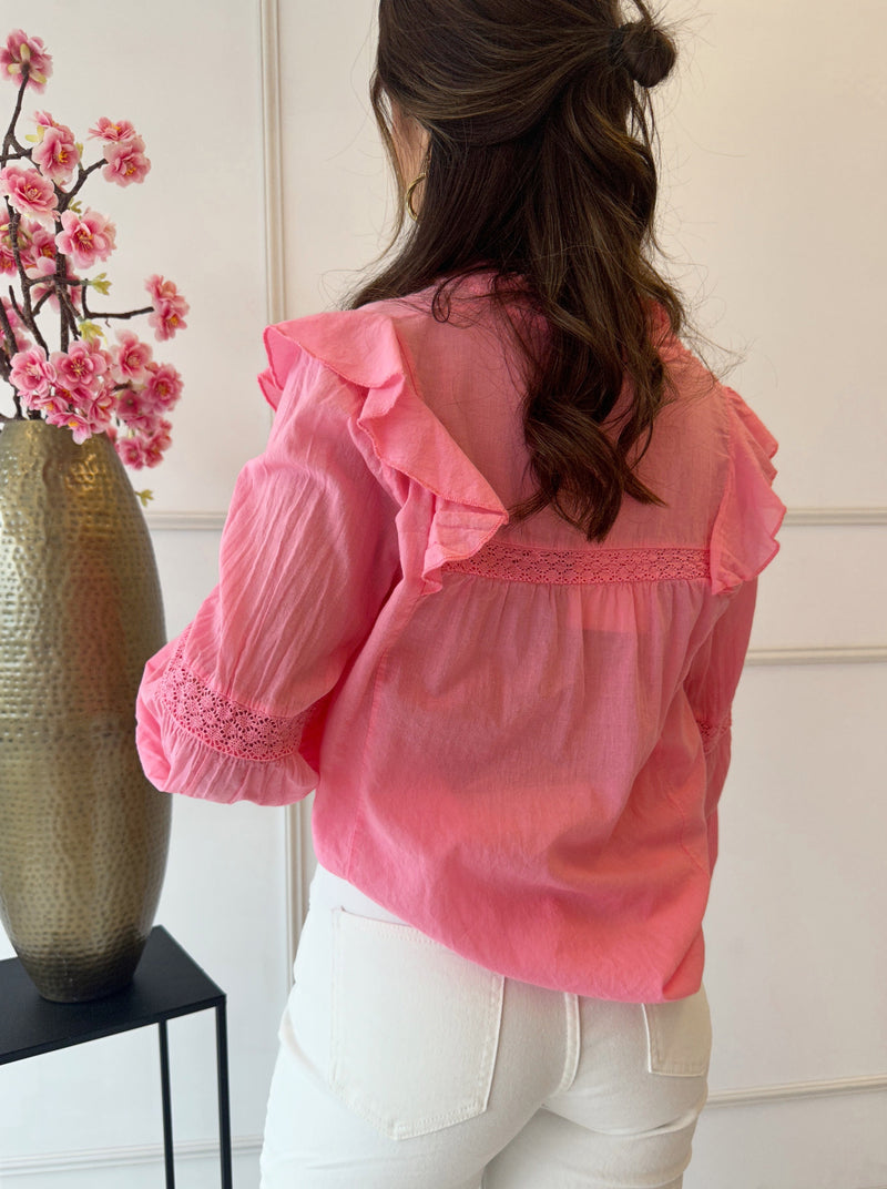 Evelyn Blouse | Roze