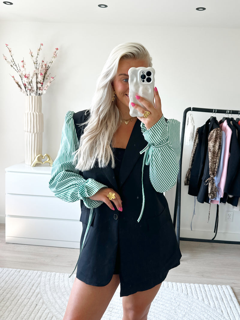 Limited Pinstripe Blazer | Groen