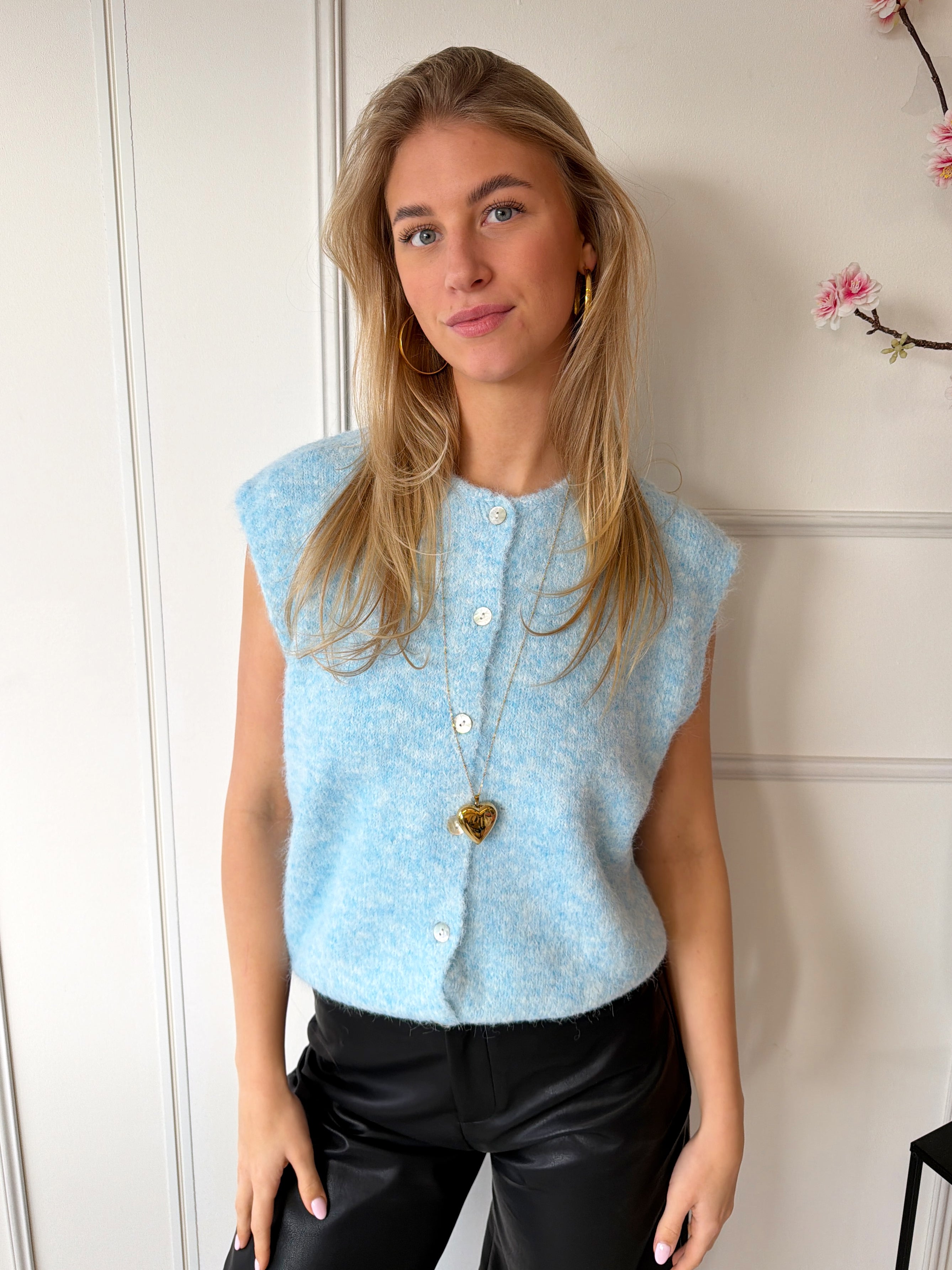 Kilky Gilet Vestje | Lichtblauw