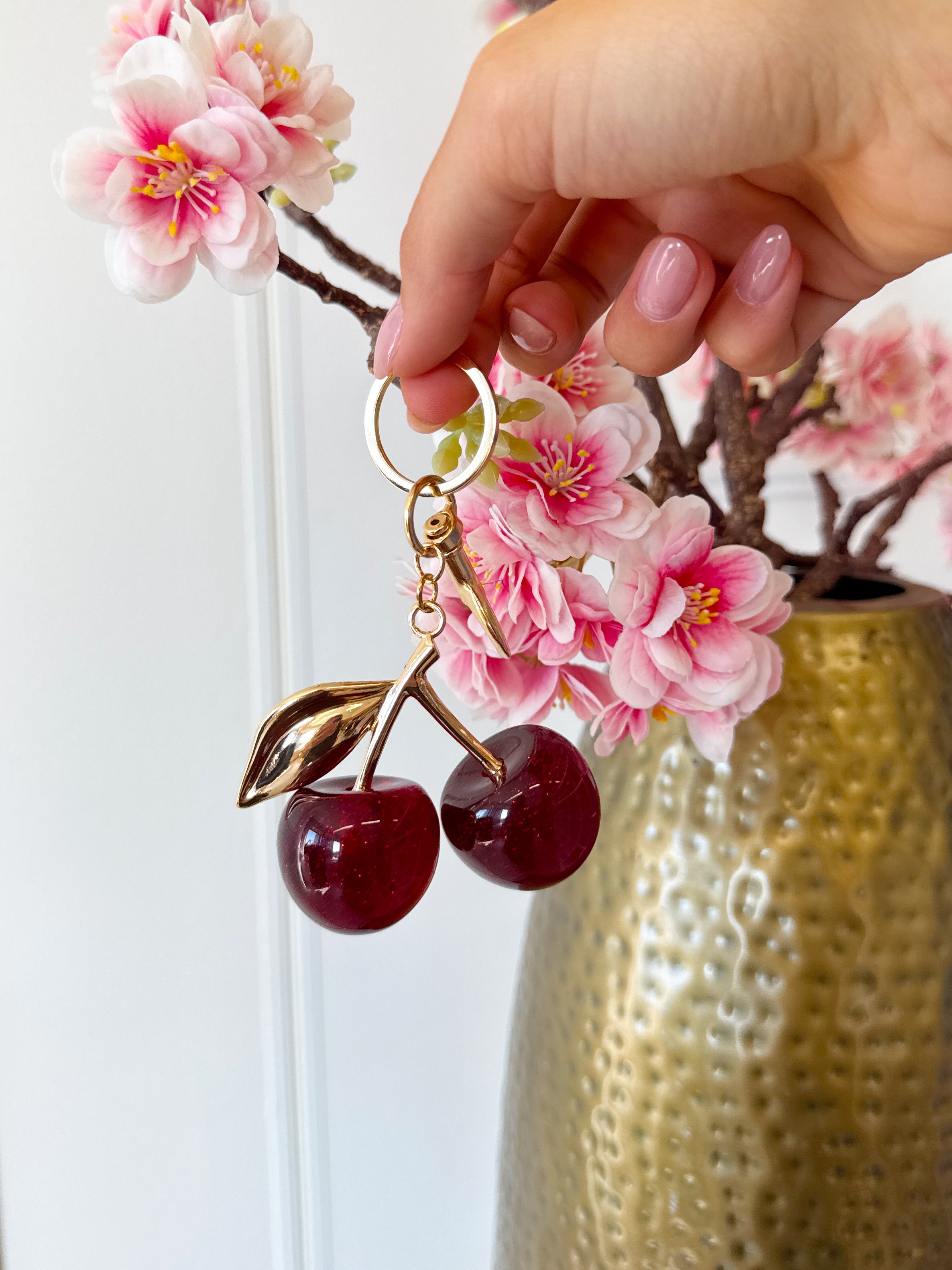 Zoete Kers Tas-of Sleutelhanger | Rood